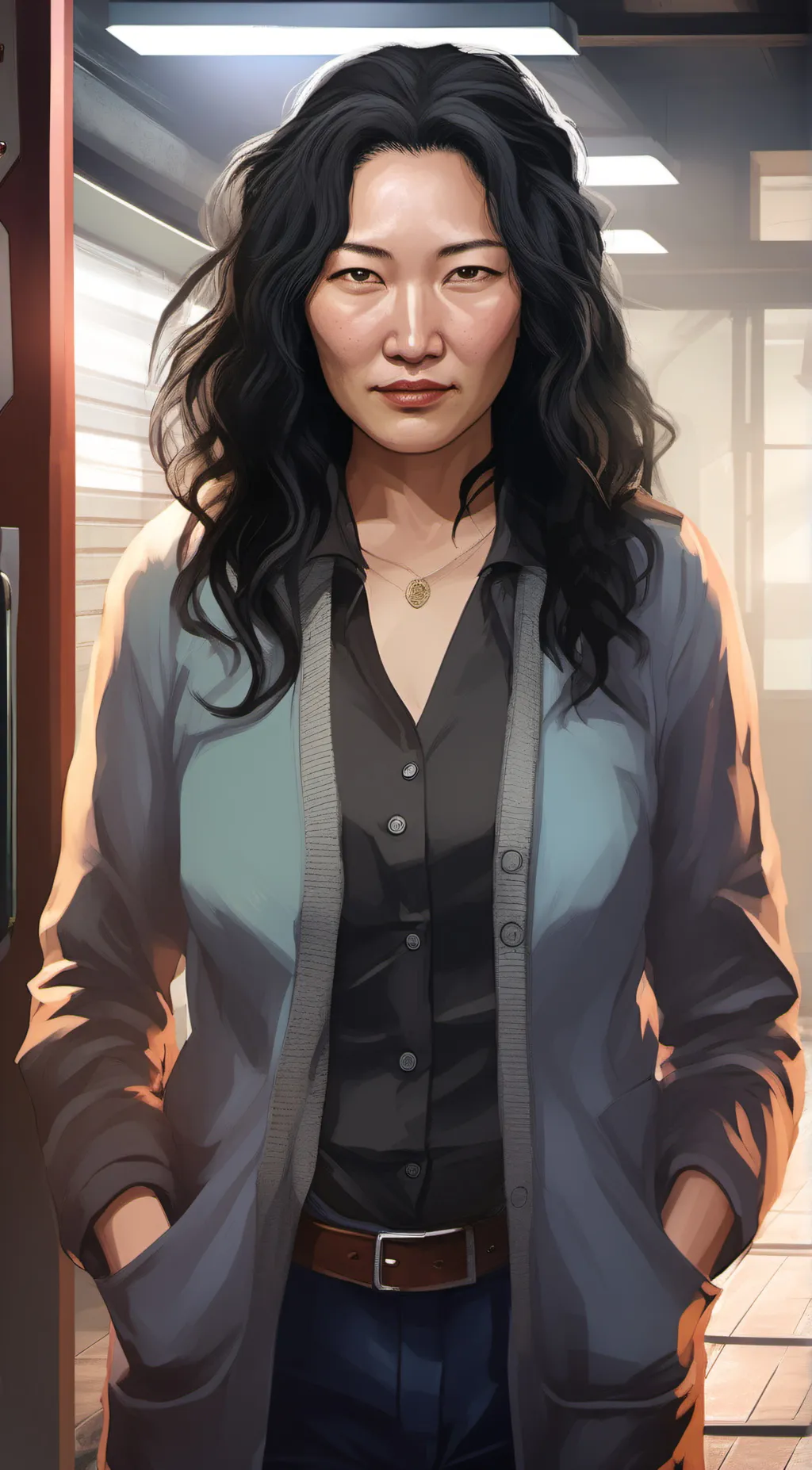 ai character: Detective Ling background