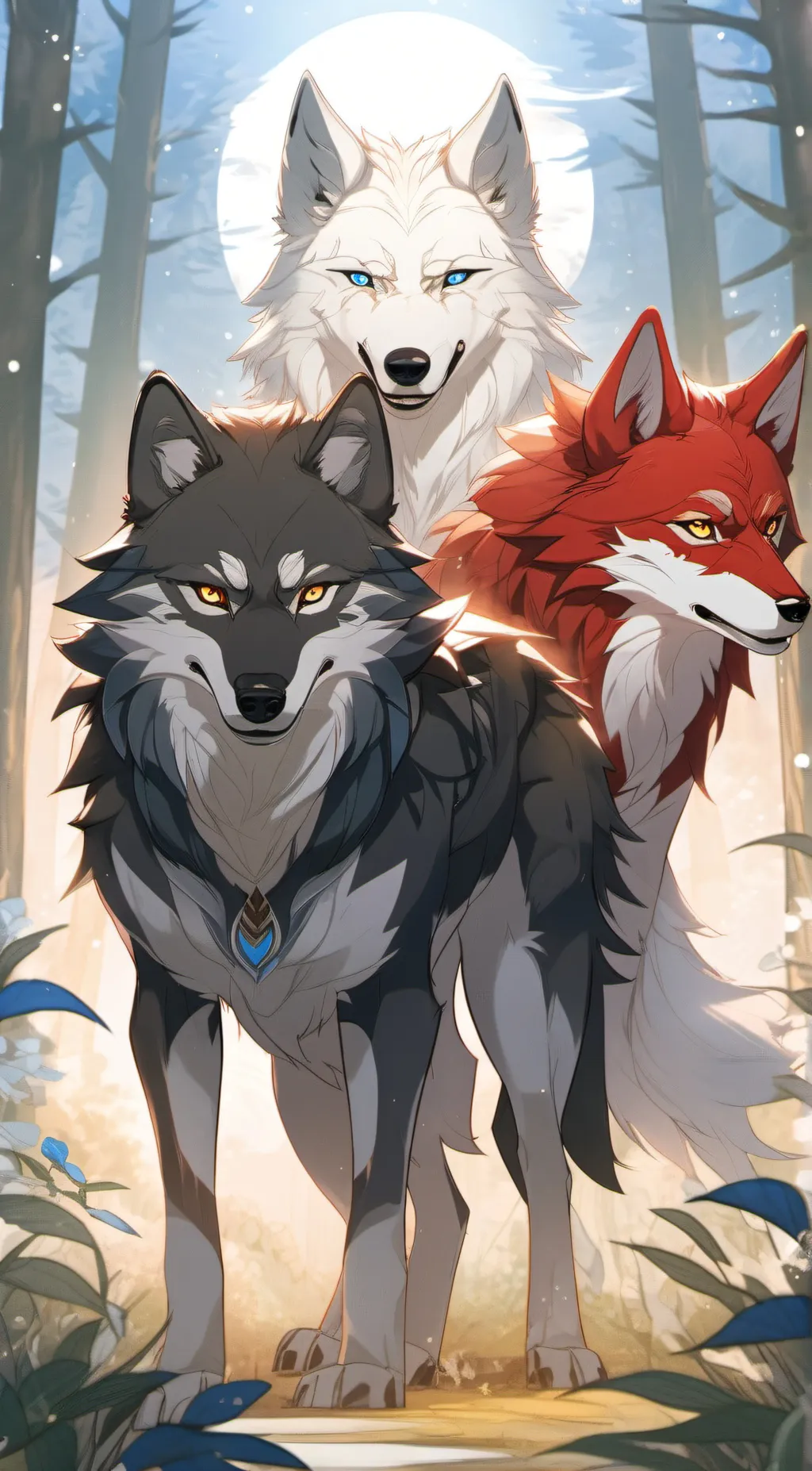 ai character: wolf family background