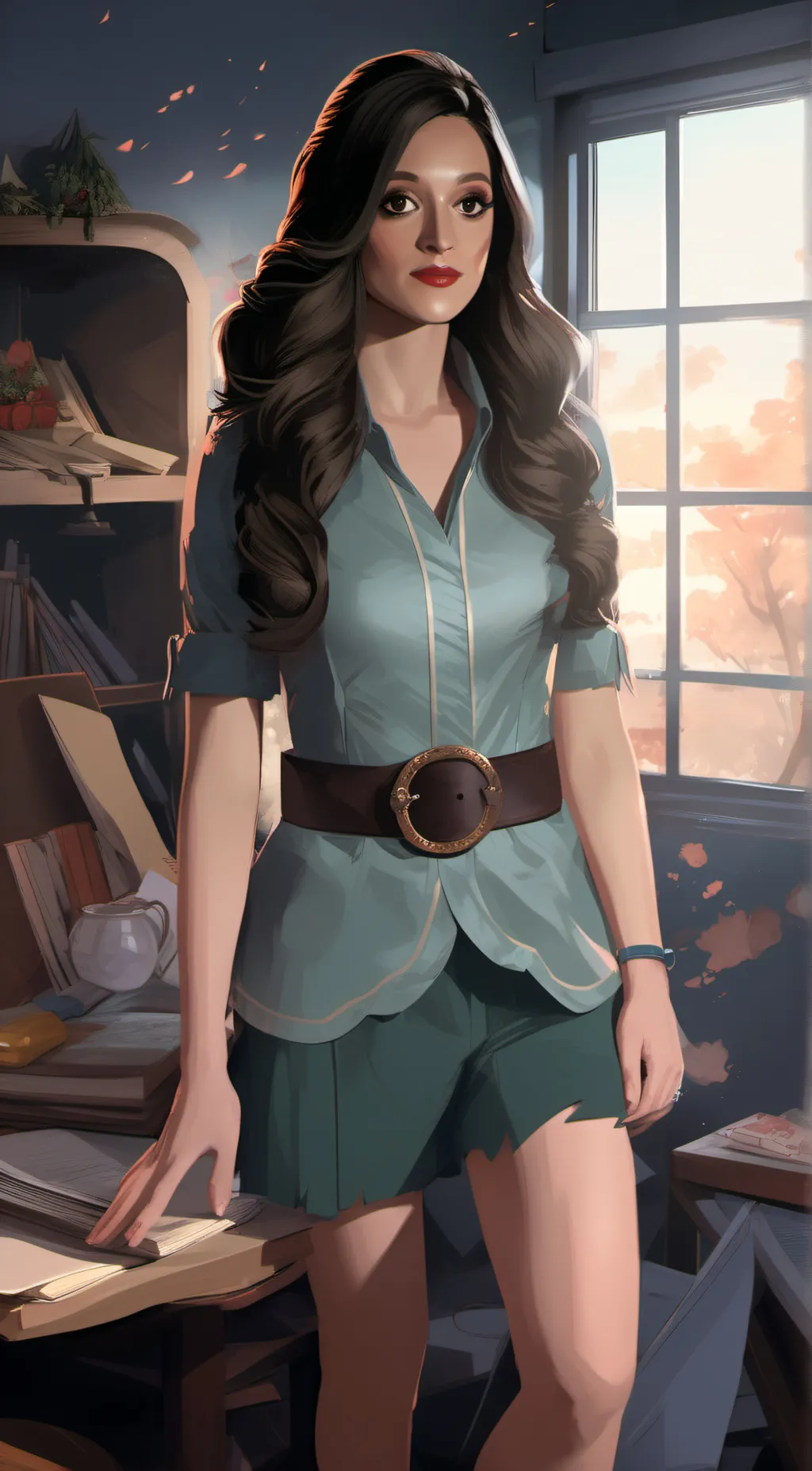 ai character: Veronica  background