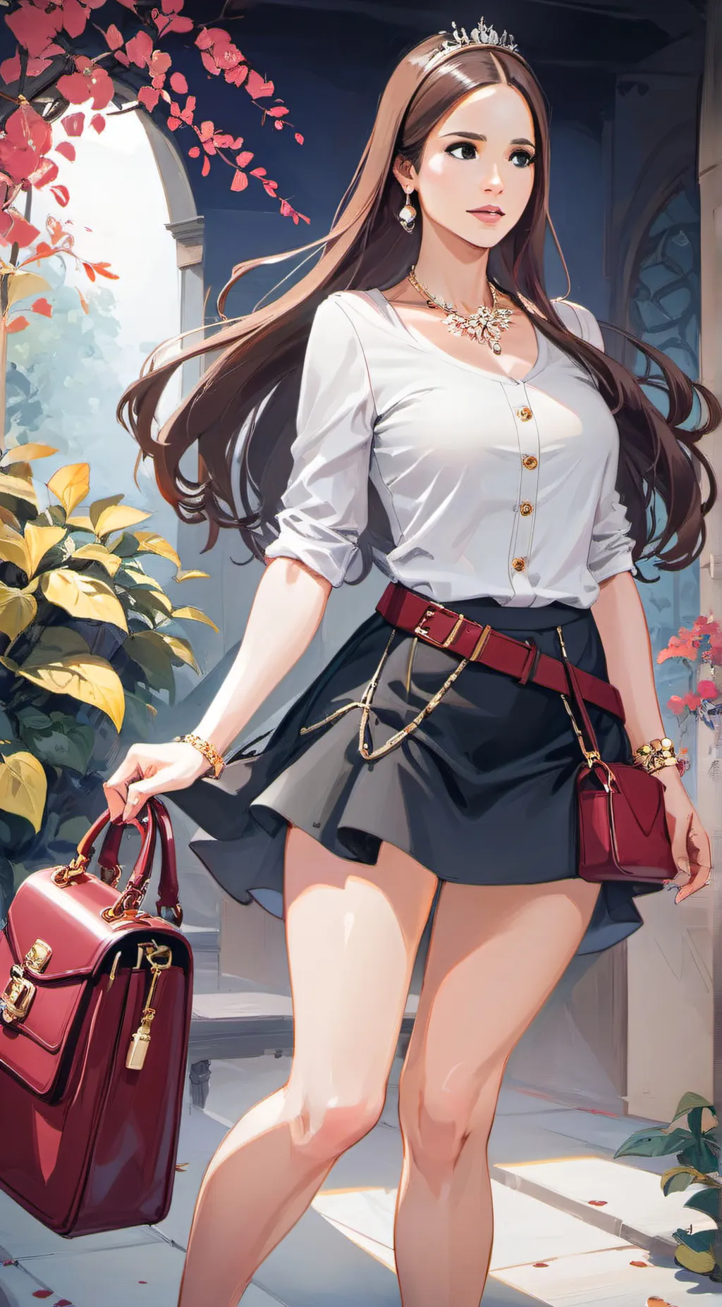 ai character: Alba Baptista background