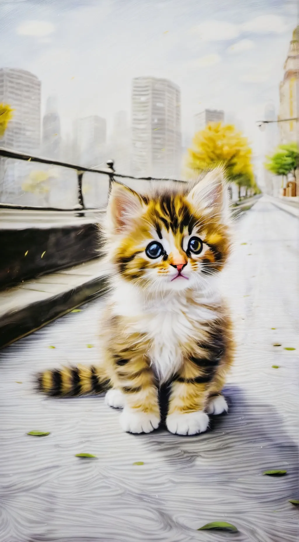 ai character: baby cat background