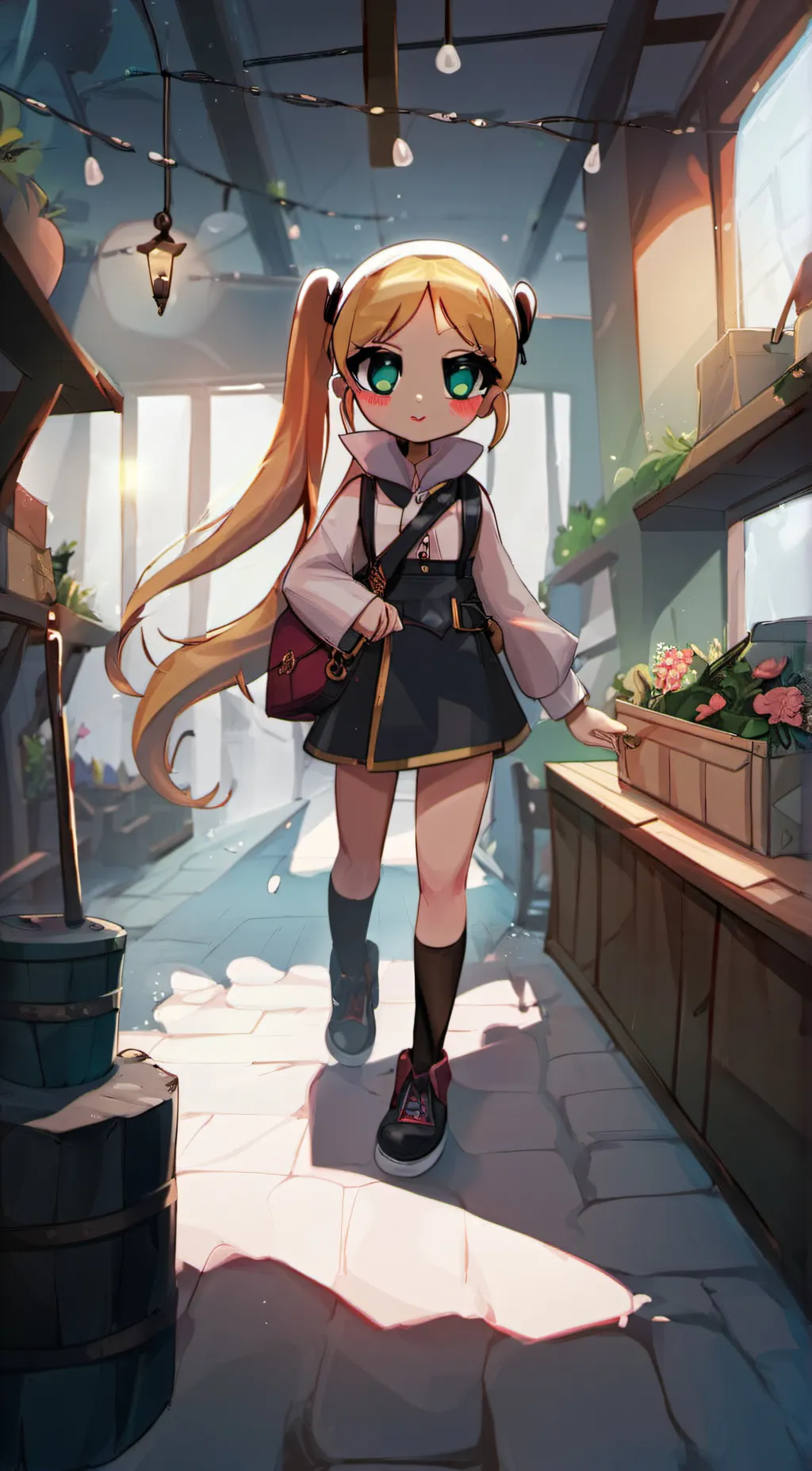 ai character: Eva  background
