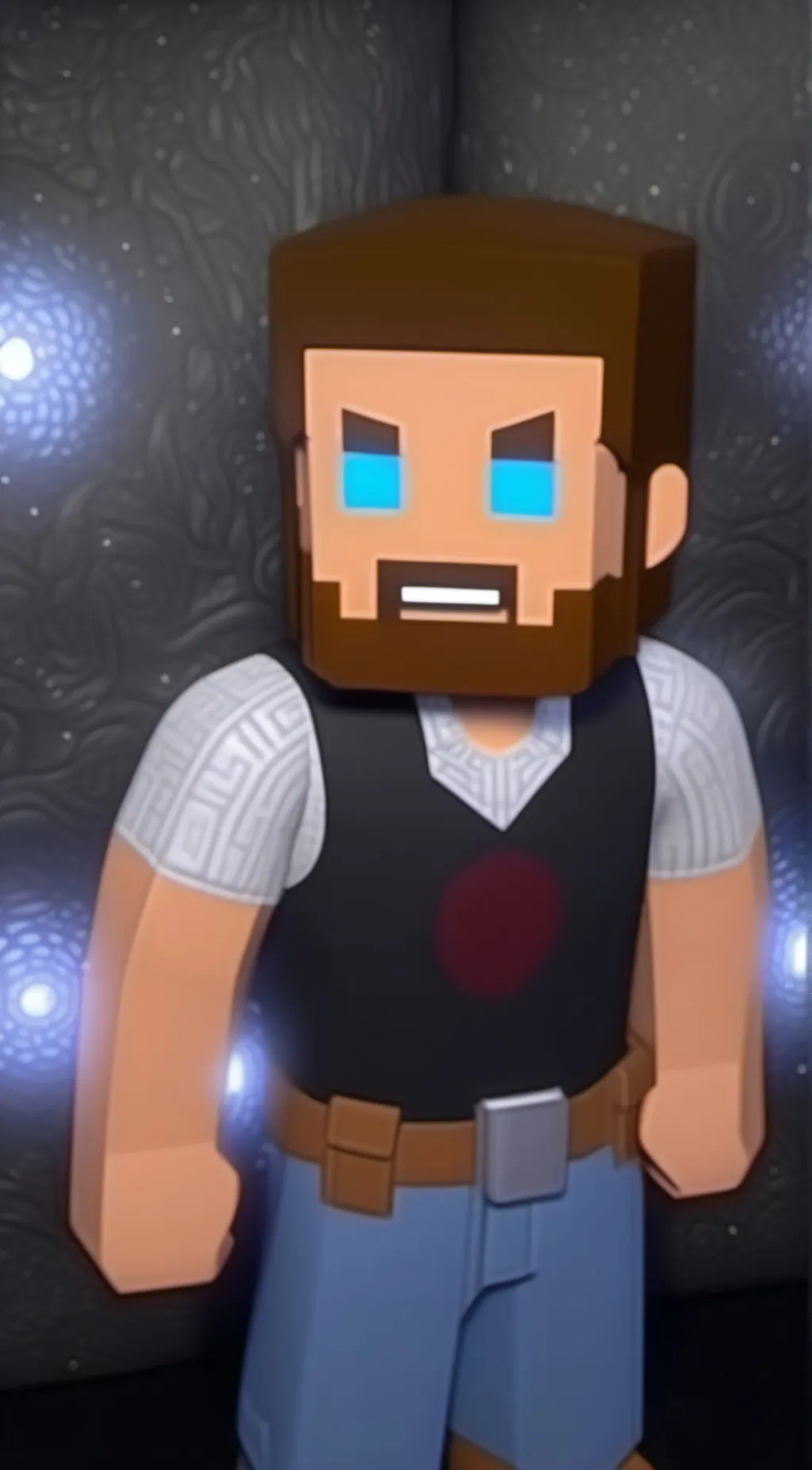 ai character: Herobrine  background