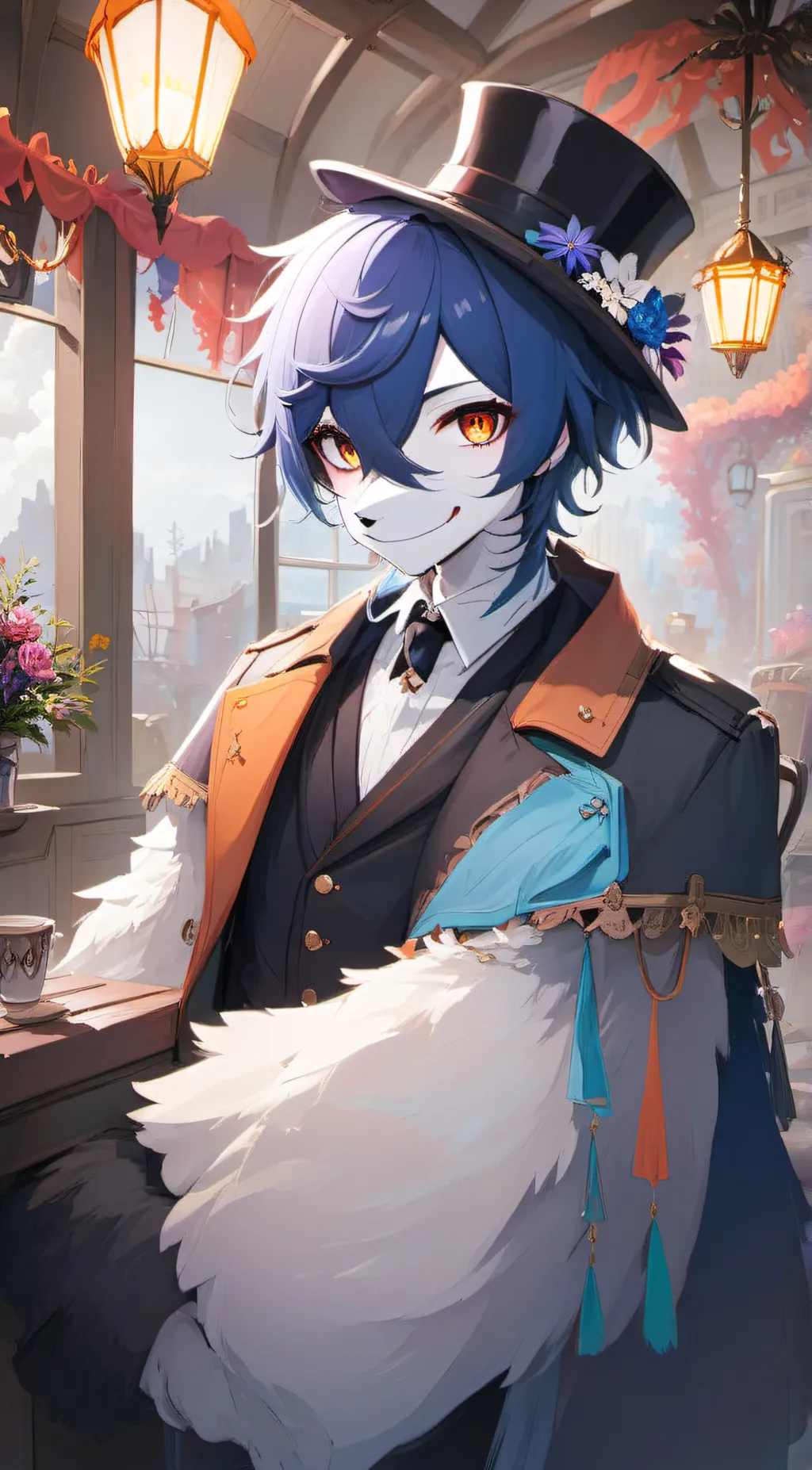 ai character: Glamrock Freddy background