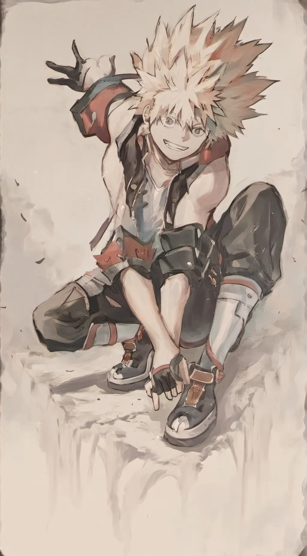 ai character: katsuki bakugo background