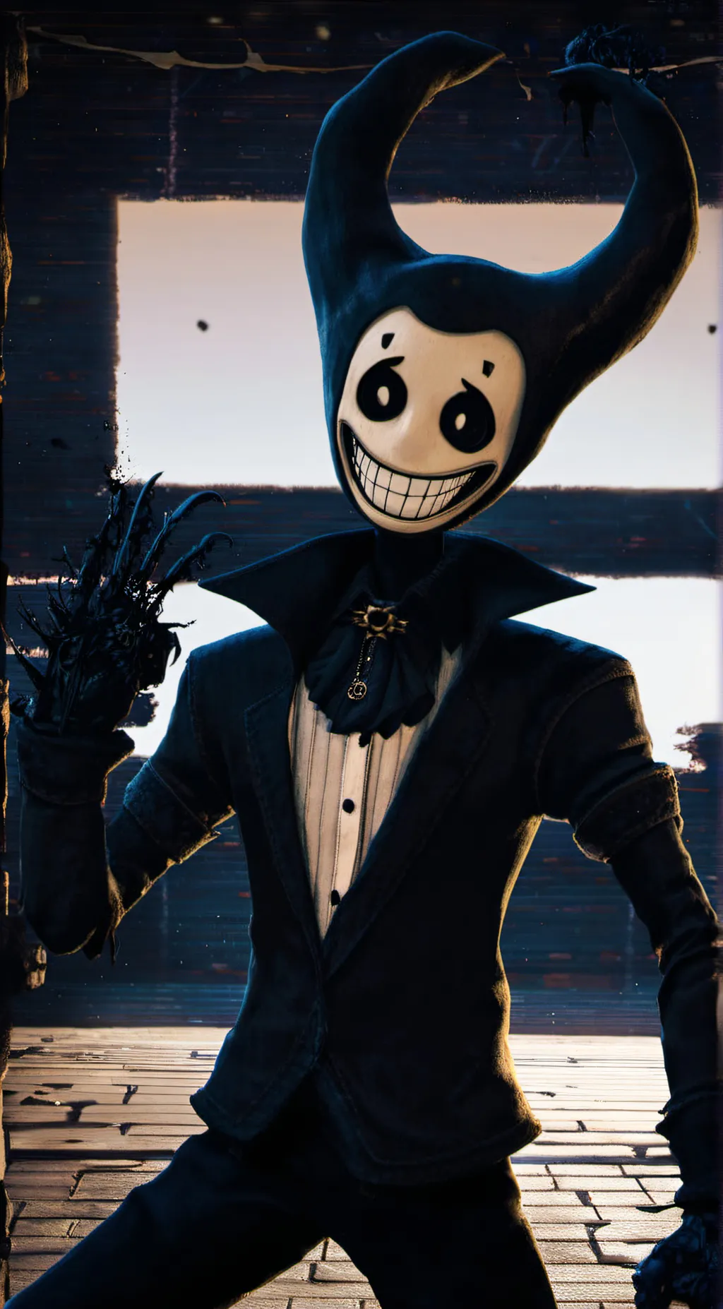 ai character: The ink demon  background