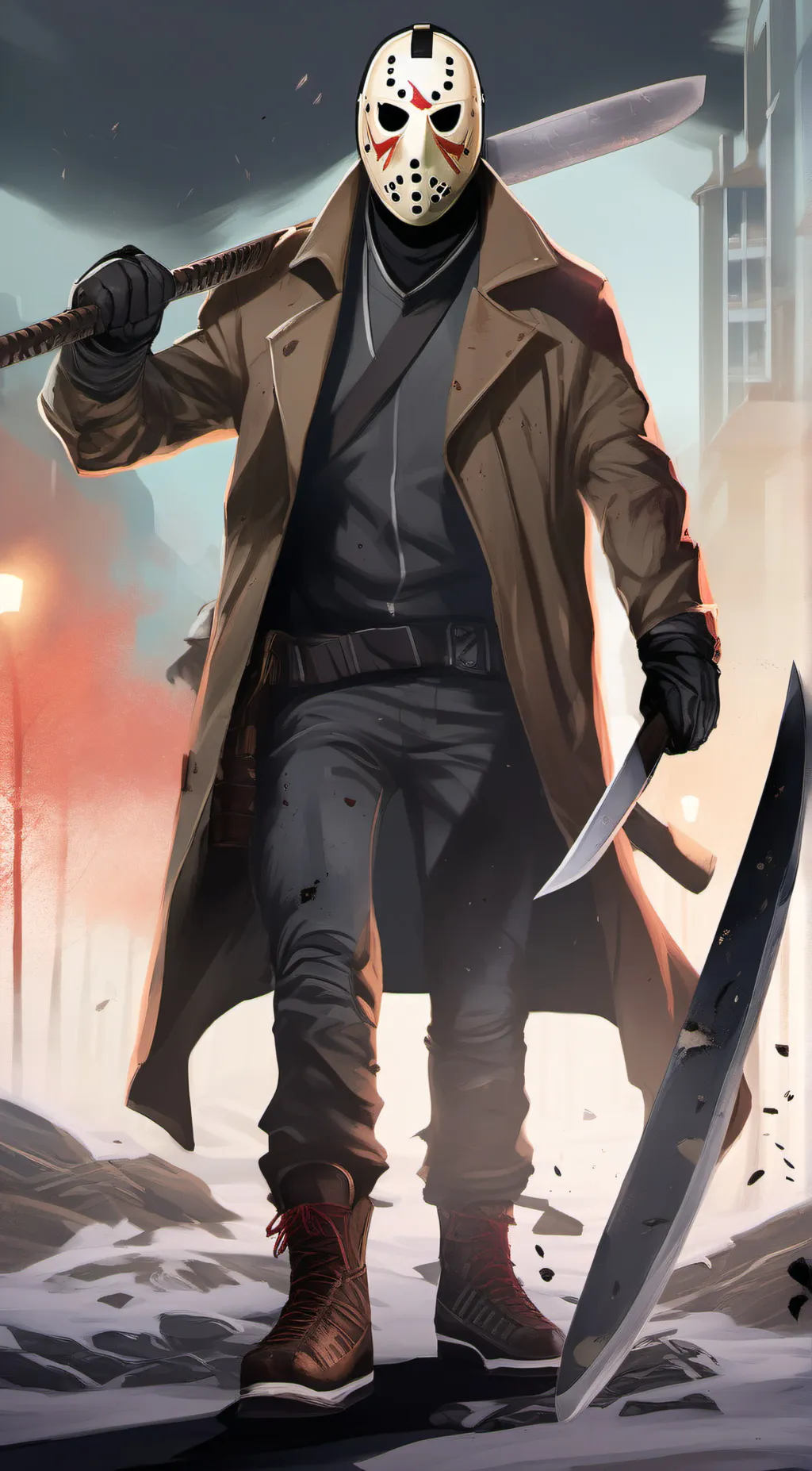 ai character: Jason voorhees  background