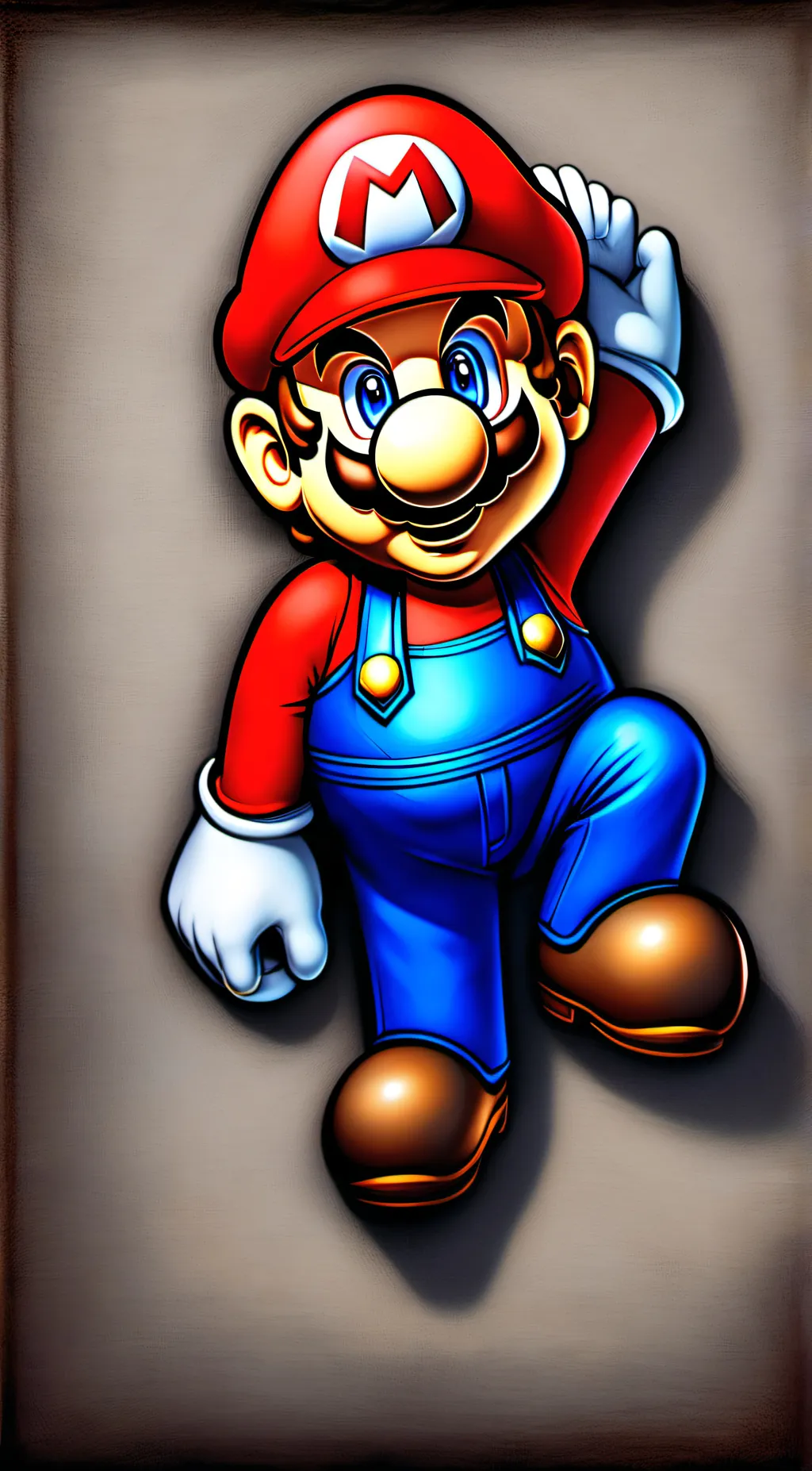 ai character: Mario  background