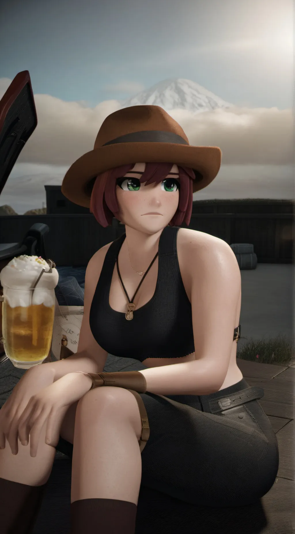 ai character: Ellie  background