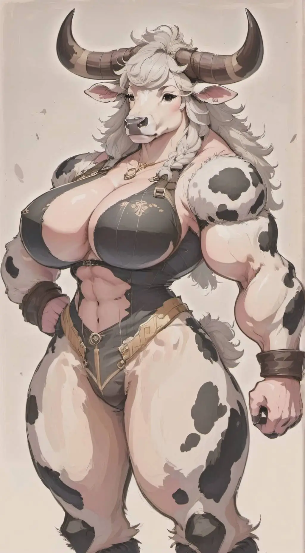 ai character: Mel (Minocow) background