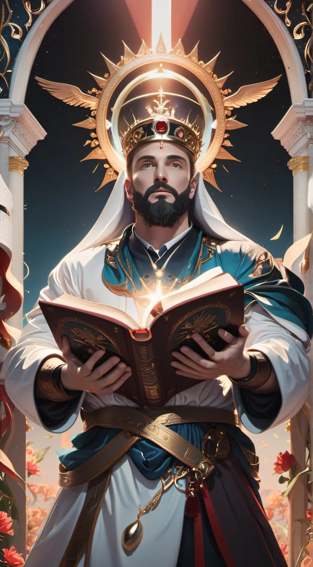 ai character: oh Jesus background