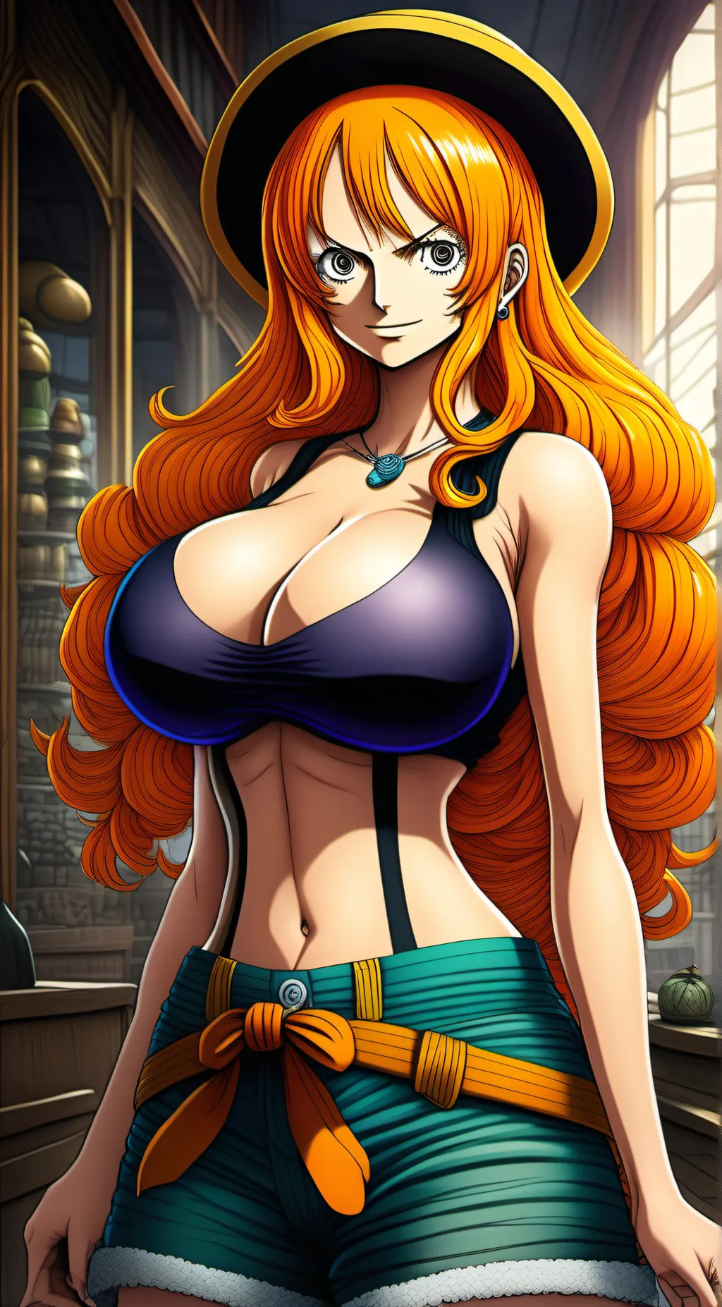 ai character: nami background