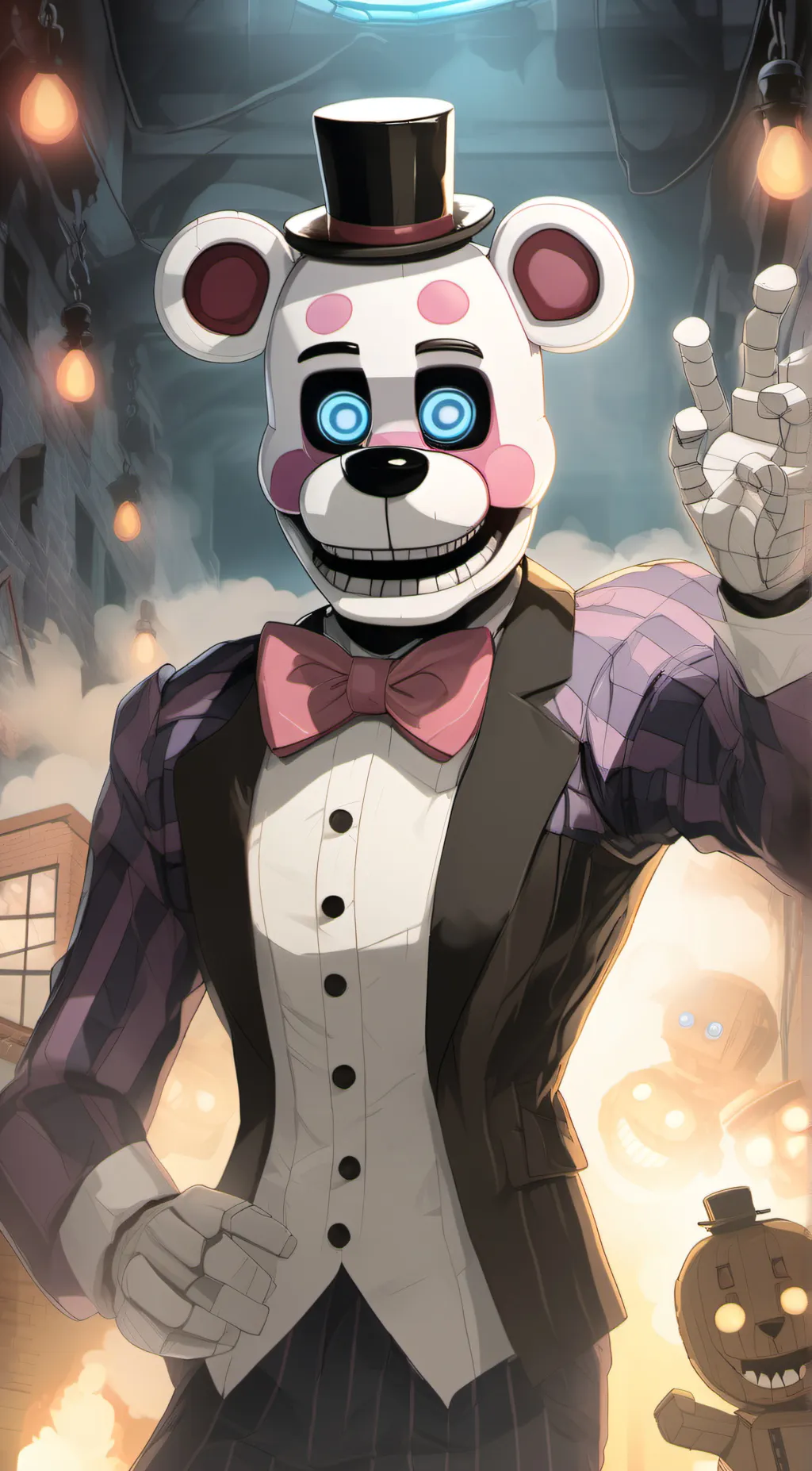 ai character: Funtime Freddy background