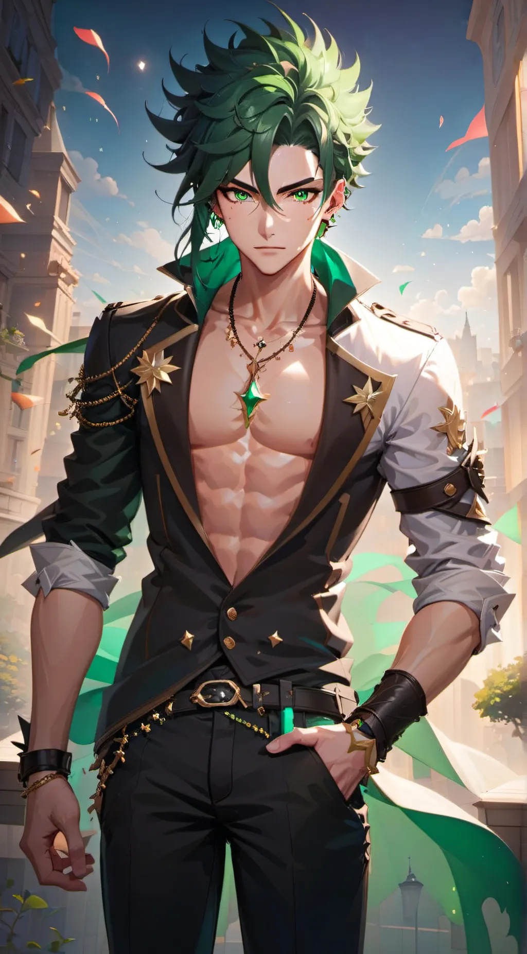 ai character: Rizzuku himdoriya background