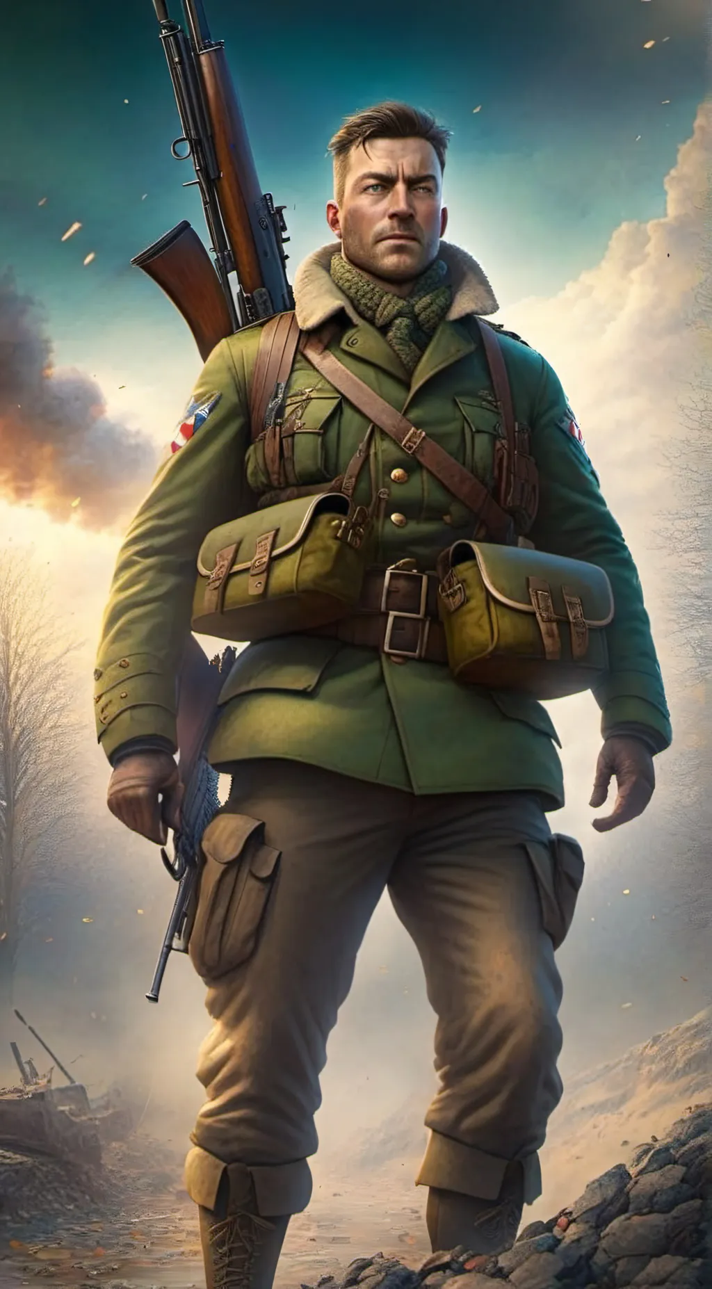 ai character: Karl Fairburne SE4 background