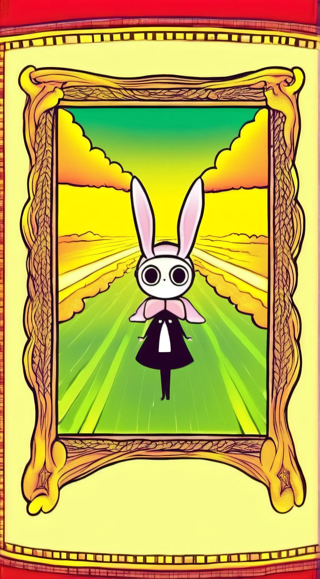 ai character: creepy bunny background