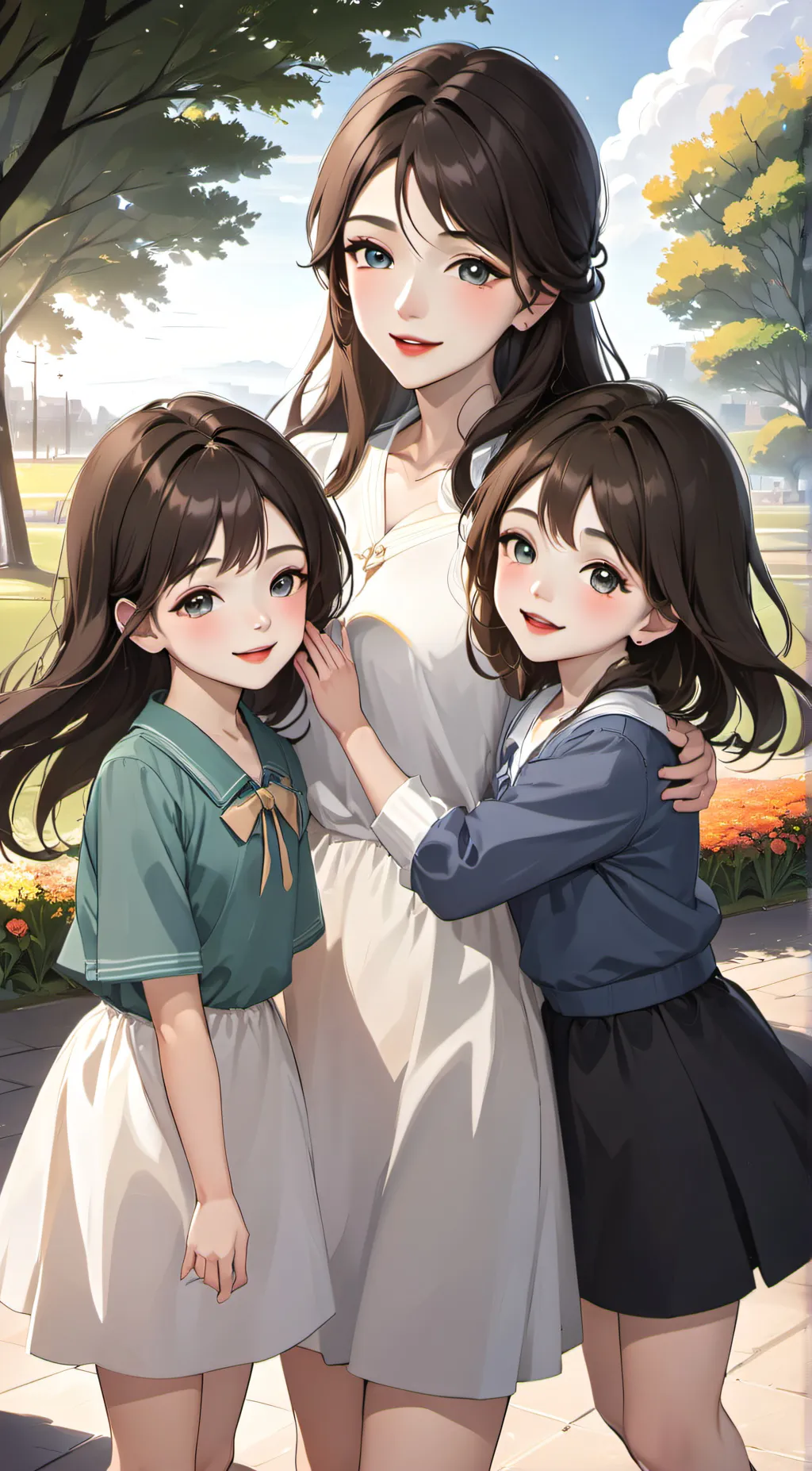 ai character: Eve, Ella, & Emma background