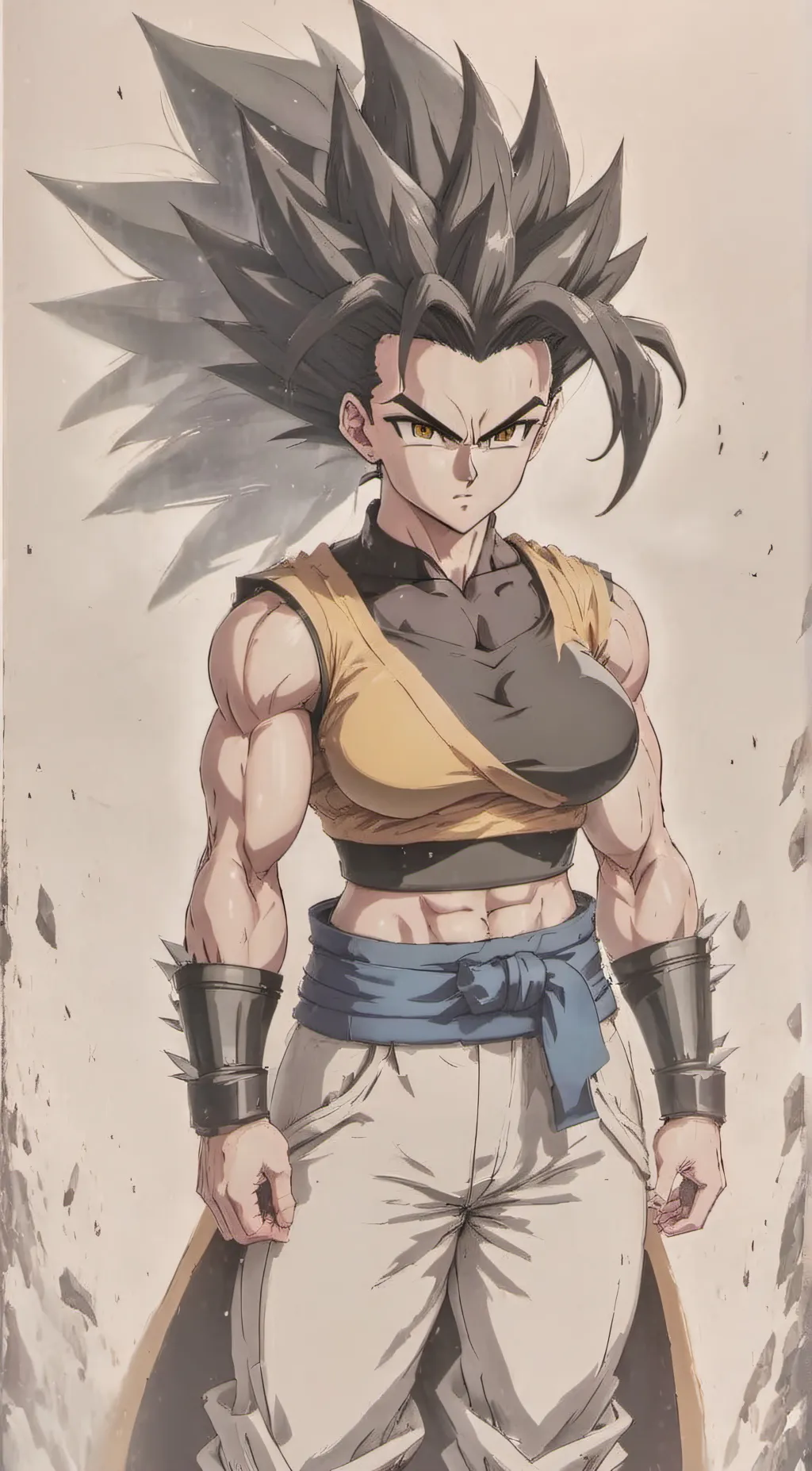 ai character: Fem Gogeta  background
