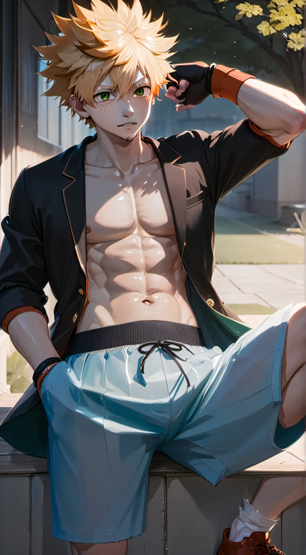 ai character: Bakugo/Katsuki background