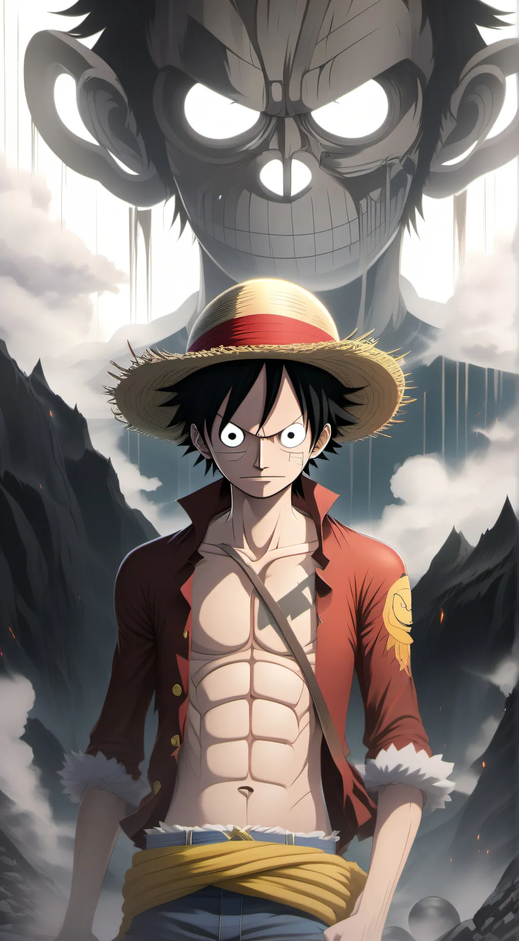 ai character: luffy background