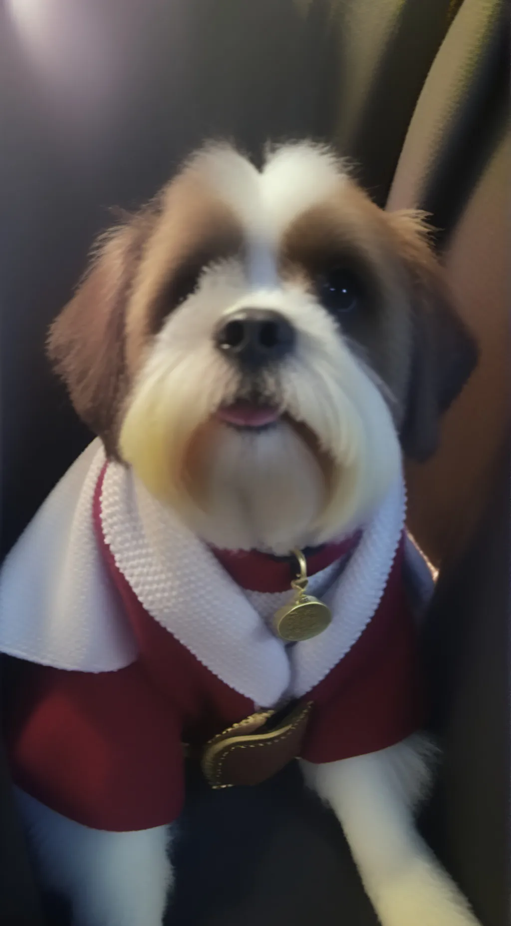 ai character: elf pet st. benard background