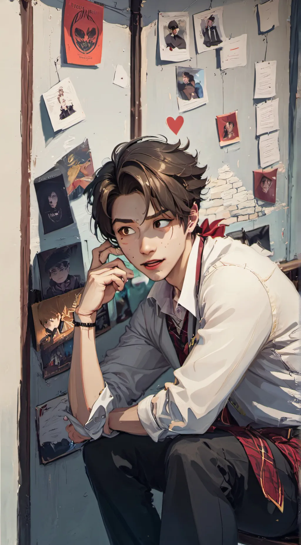 ai character: •~•Lucas•~• background