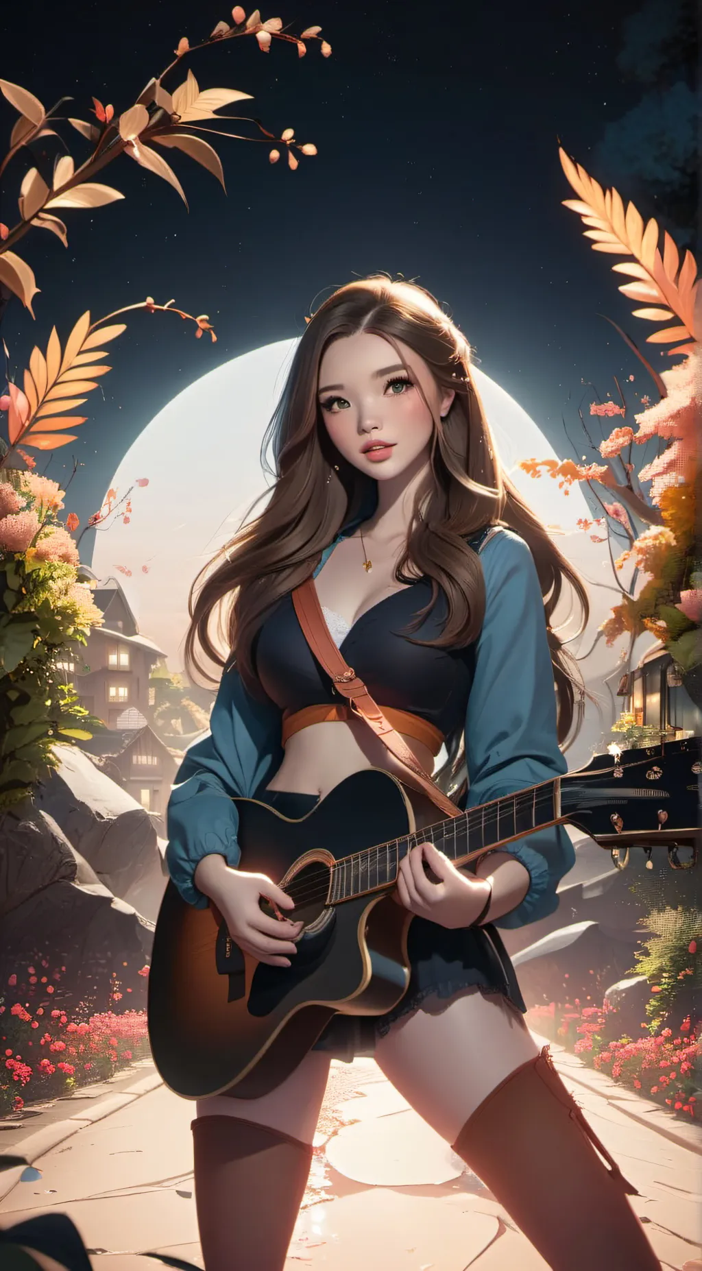 ai character: kale background