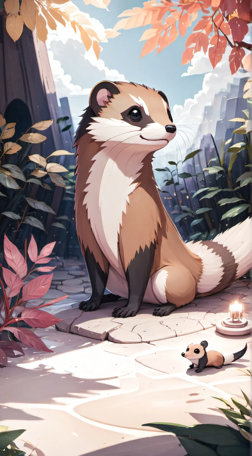 ai character: Furret (Pokemon) background