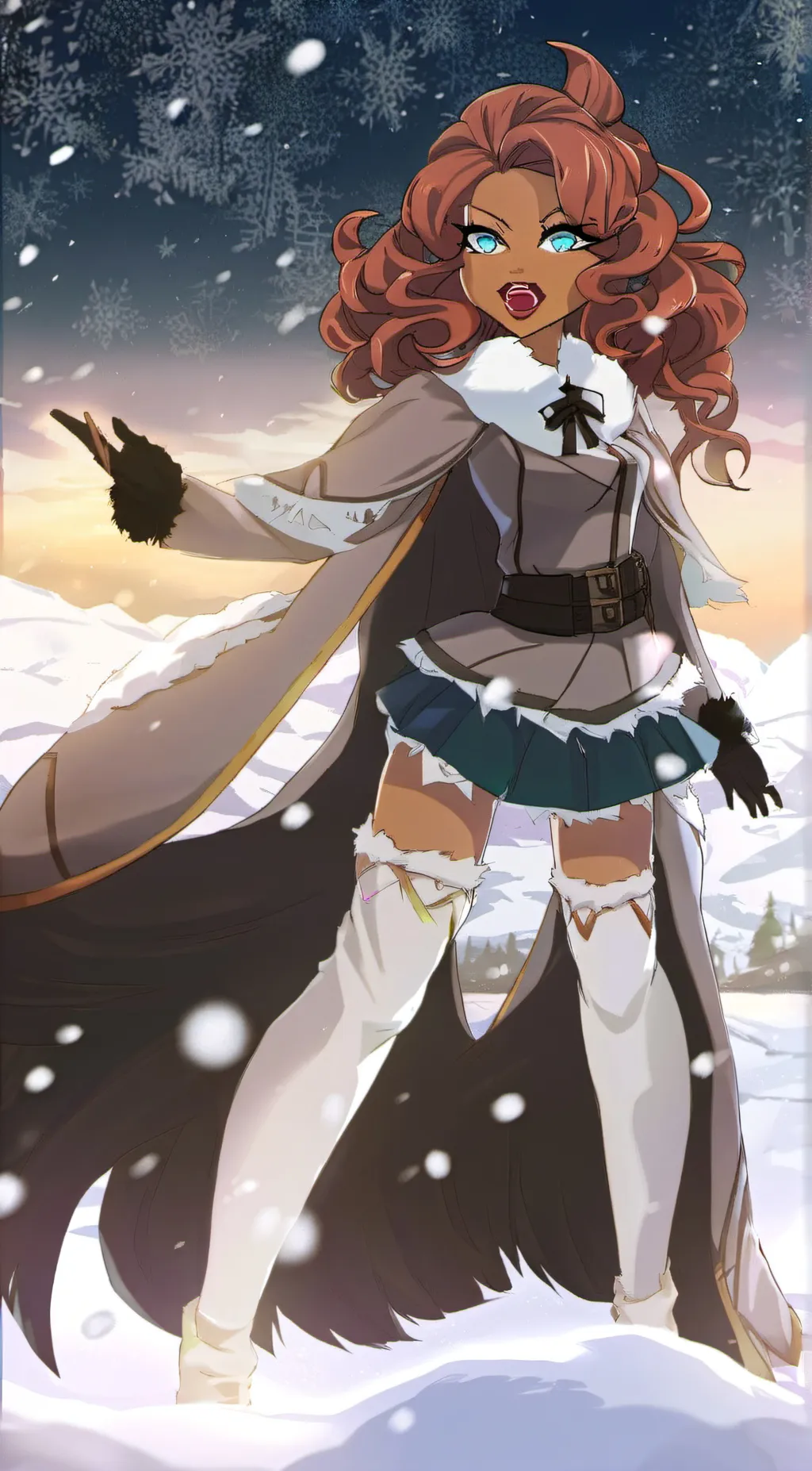 ai character: Clawdeen  background