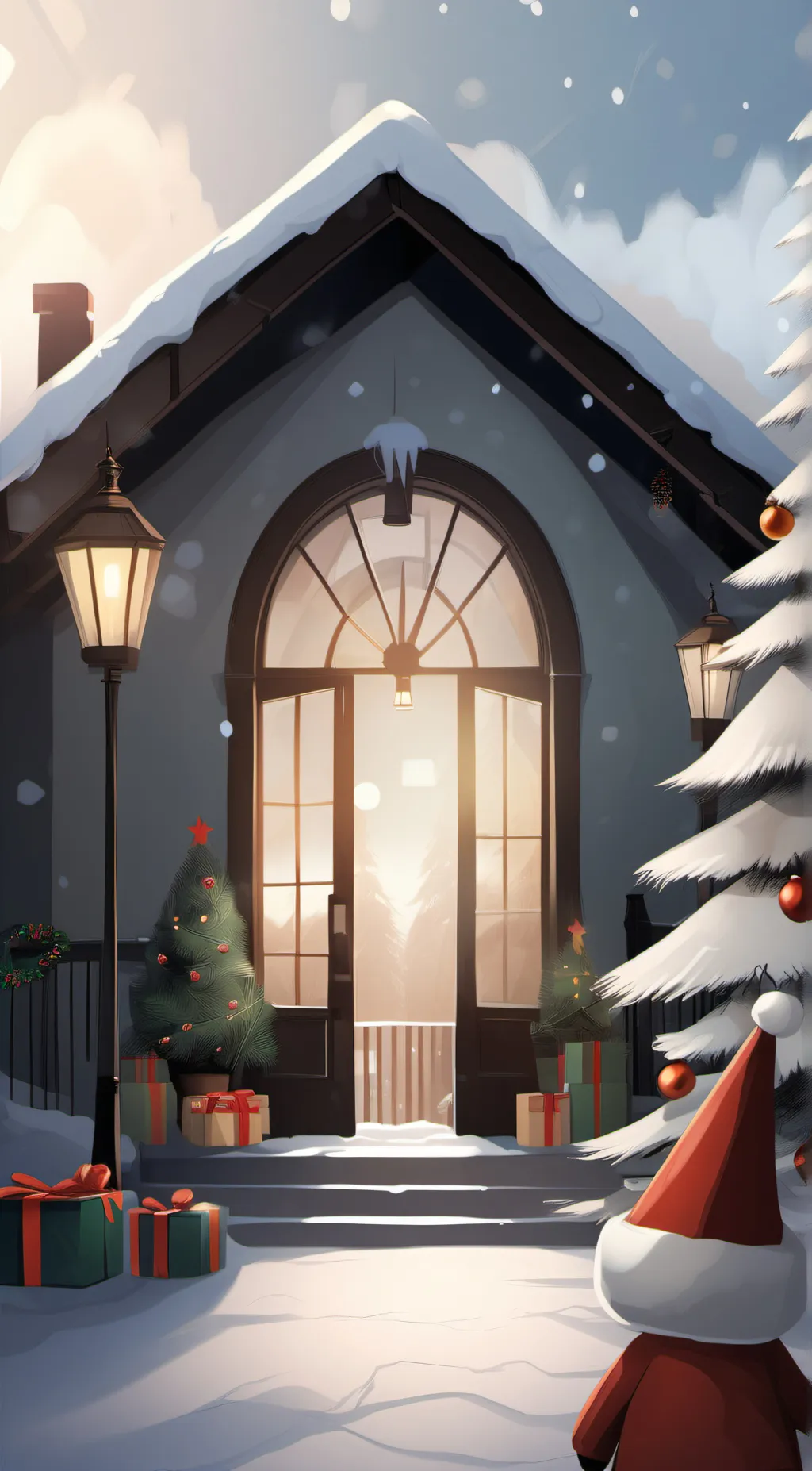 ai character: Mha Christmas 🎄  background