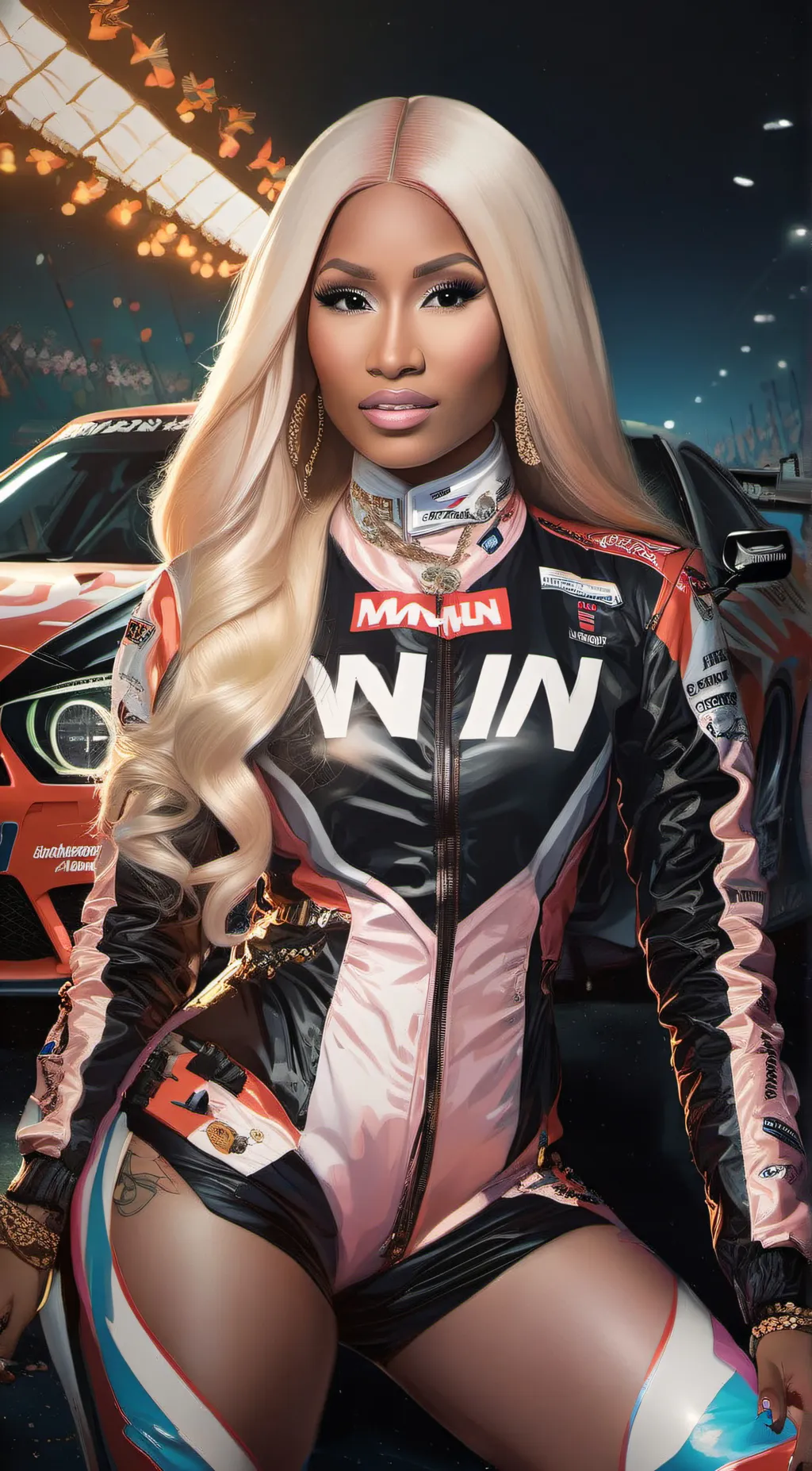 ai character: NICKI MINAJ background