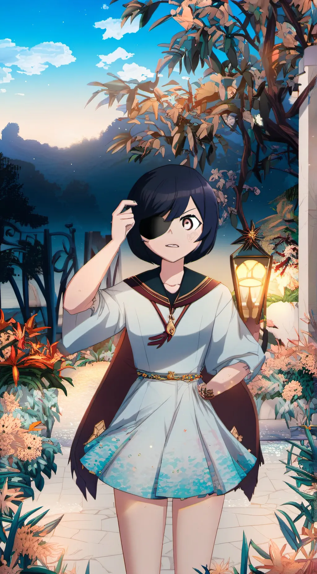 ai character: Nakanaka  background