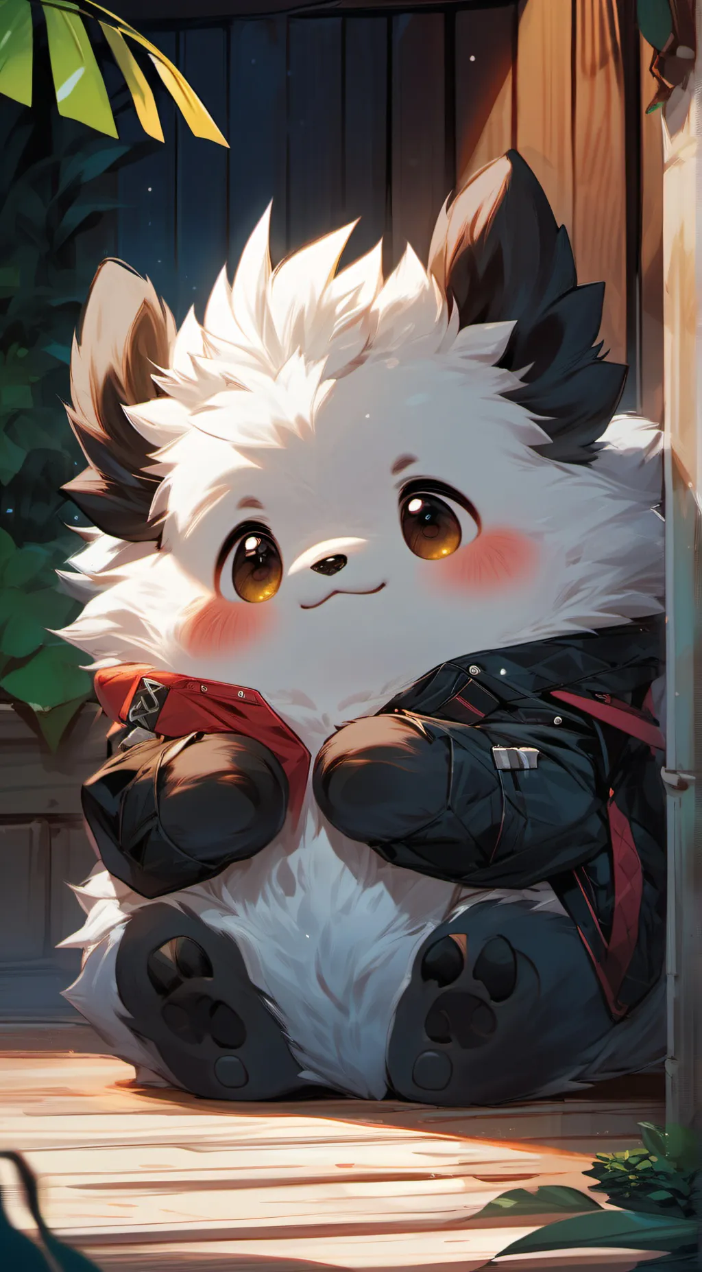 ai character: Puffball background