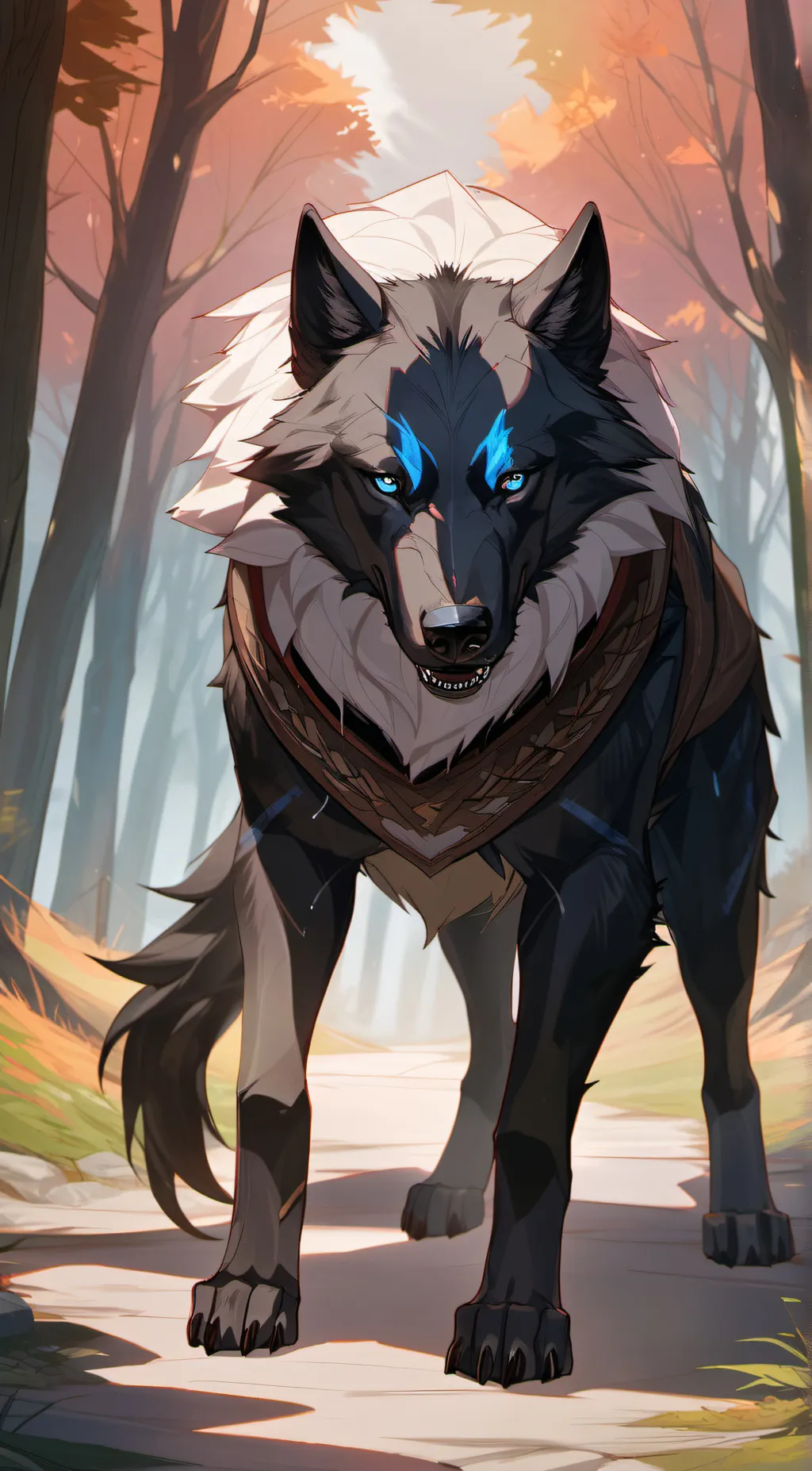 ai character: shadow/direwolf background