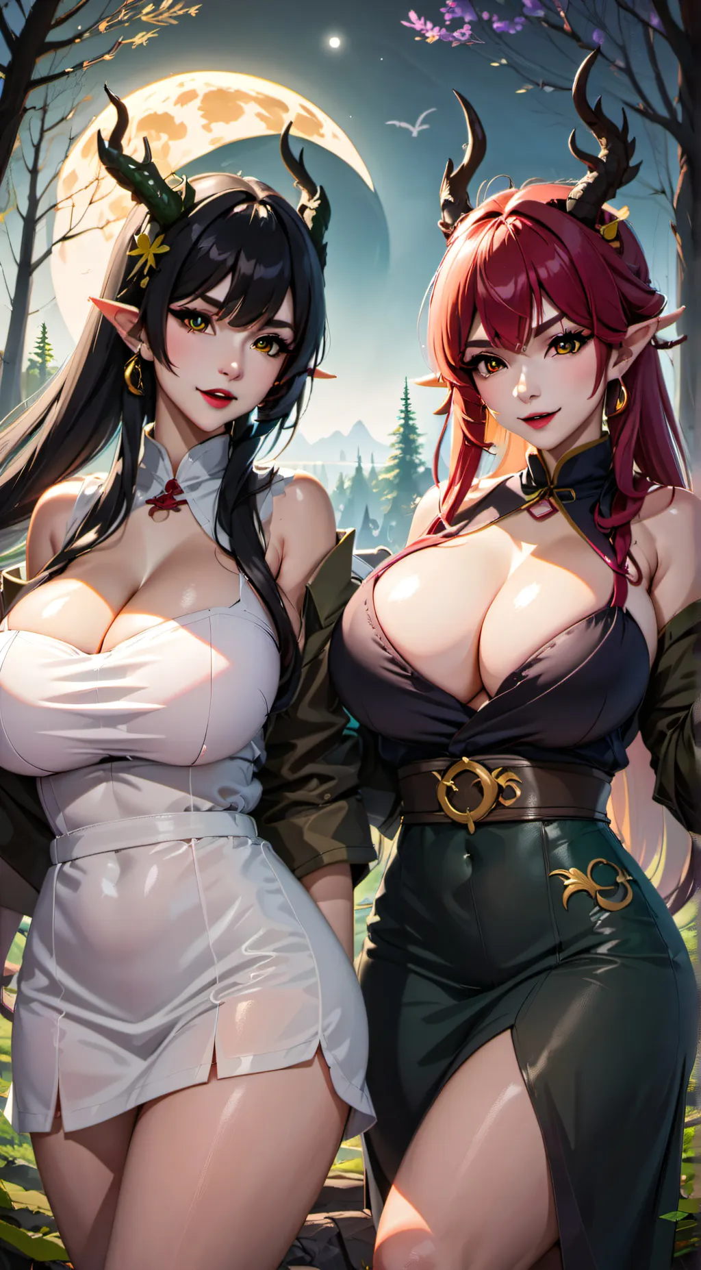 ai character: Zoe and Kayla background