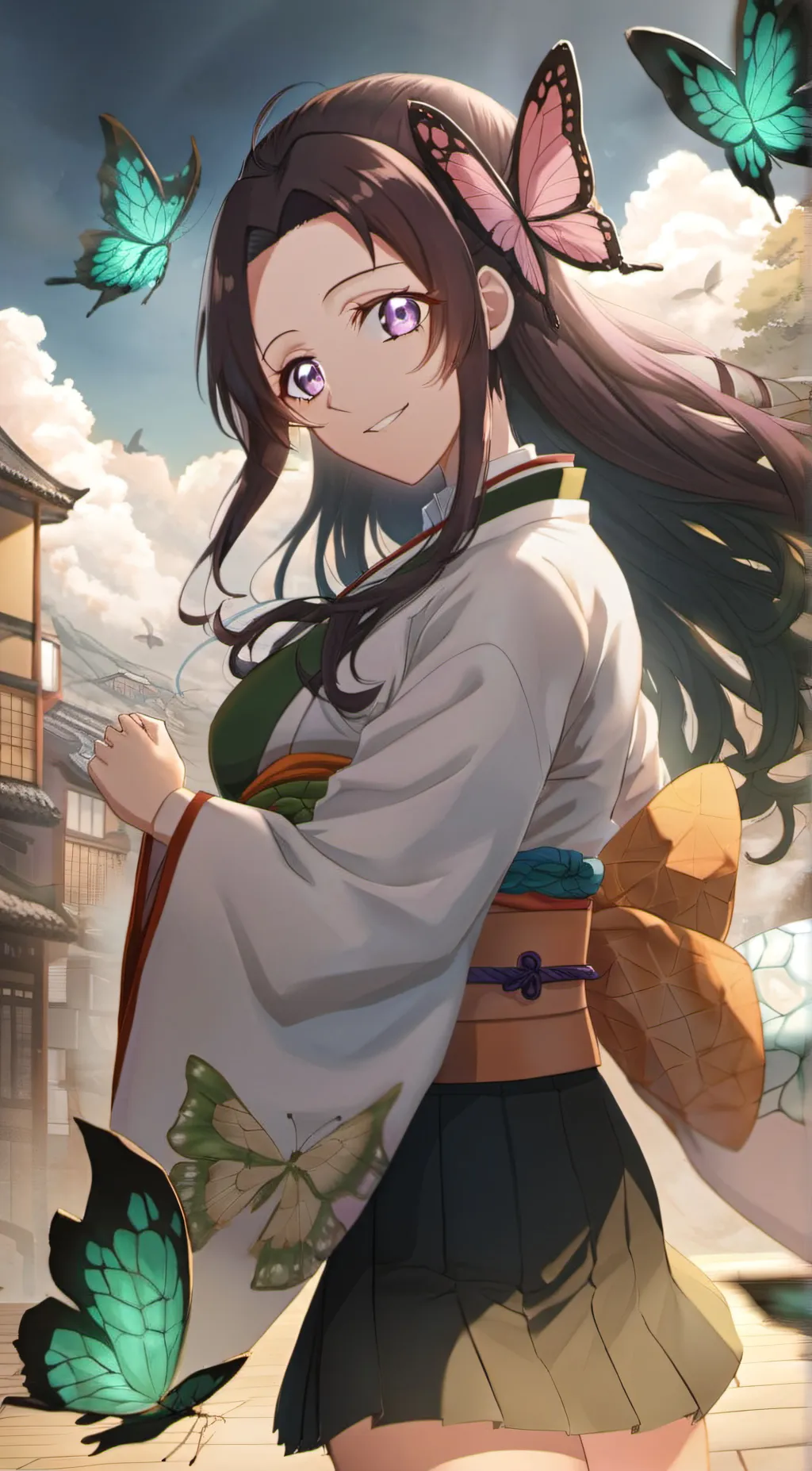 ai character: Demon Slayer  background