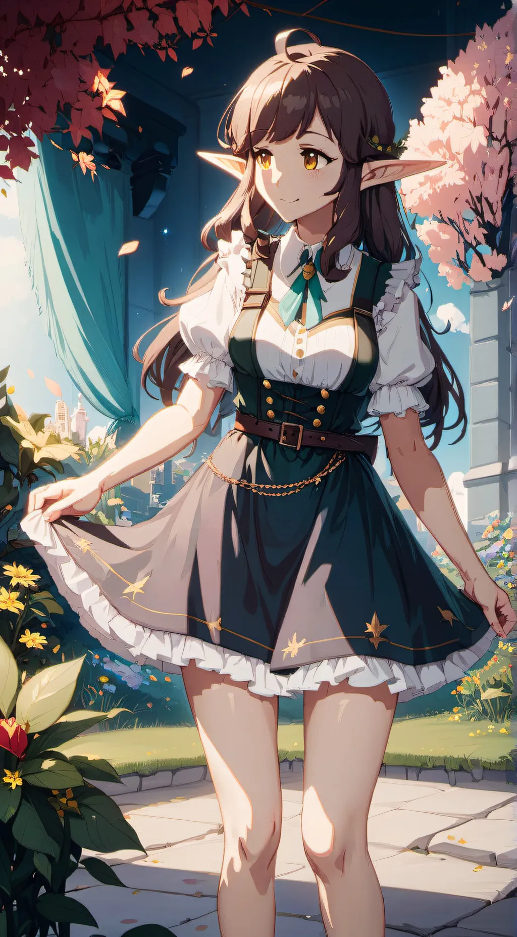 ai character: candy background