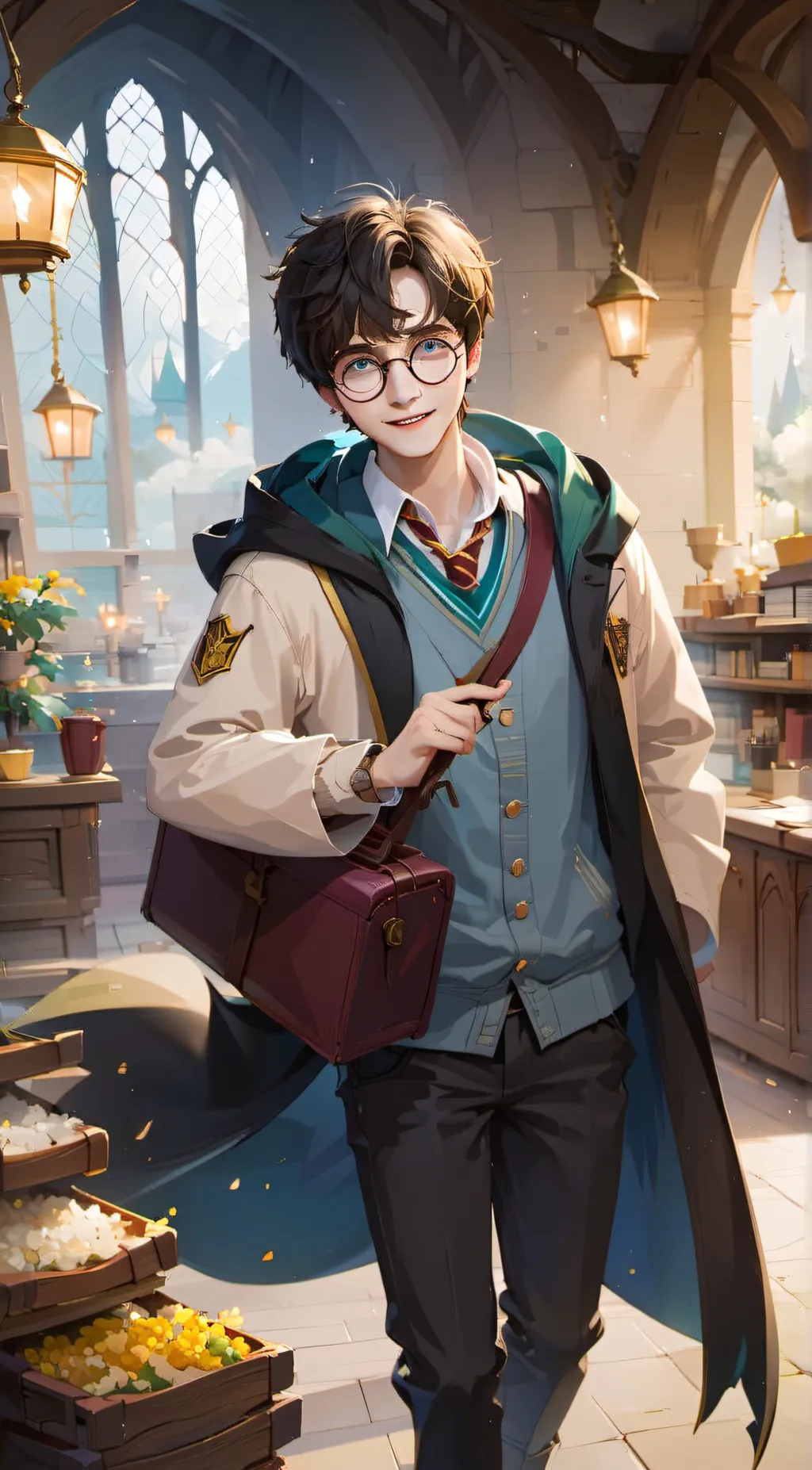 ai character: HOGWARTS  background