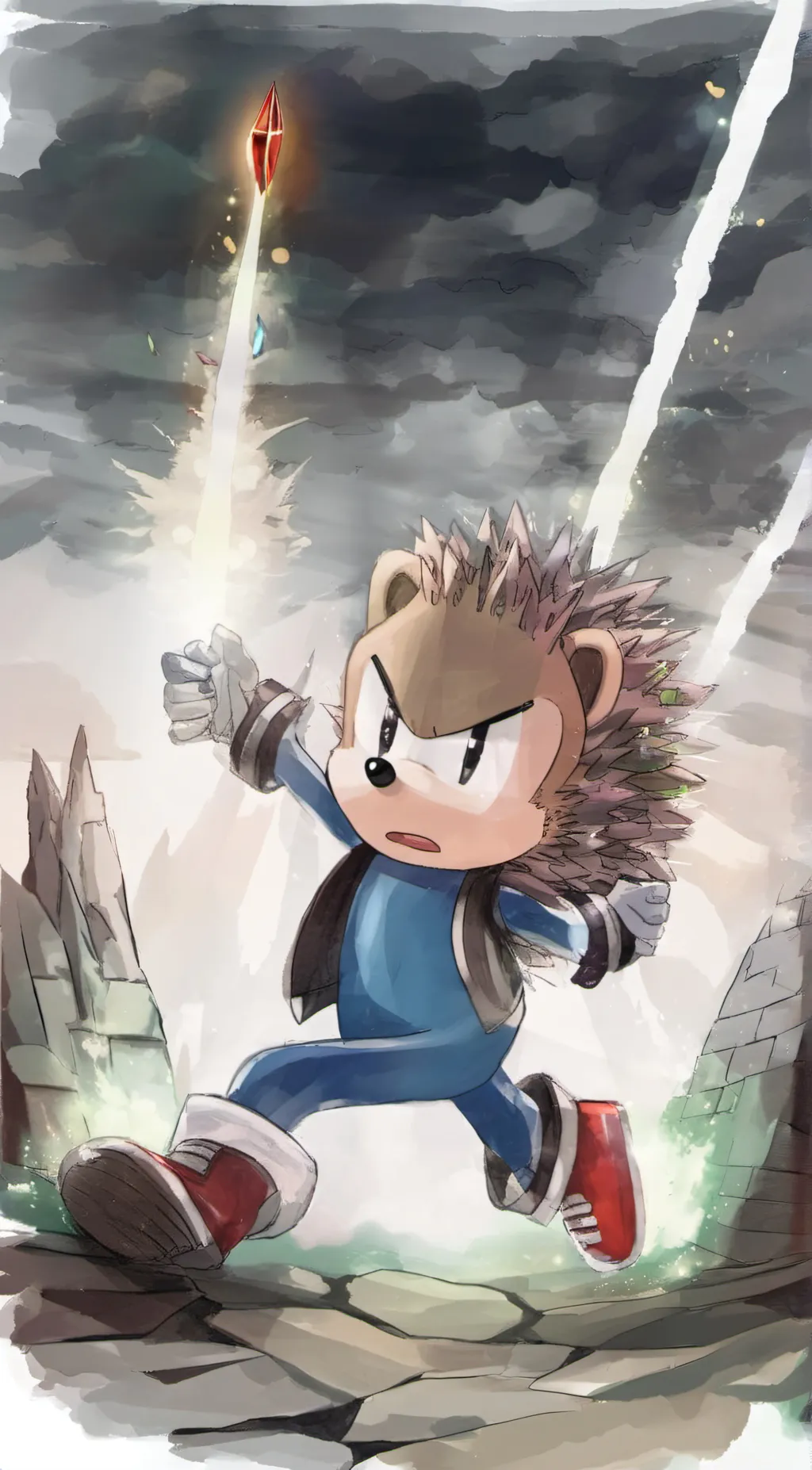 ai character: Ronald hedgehog background