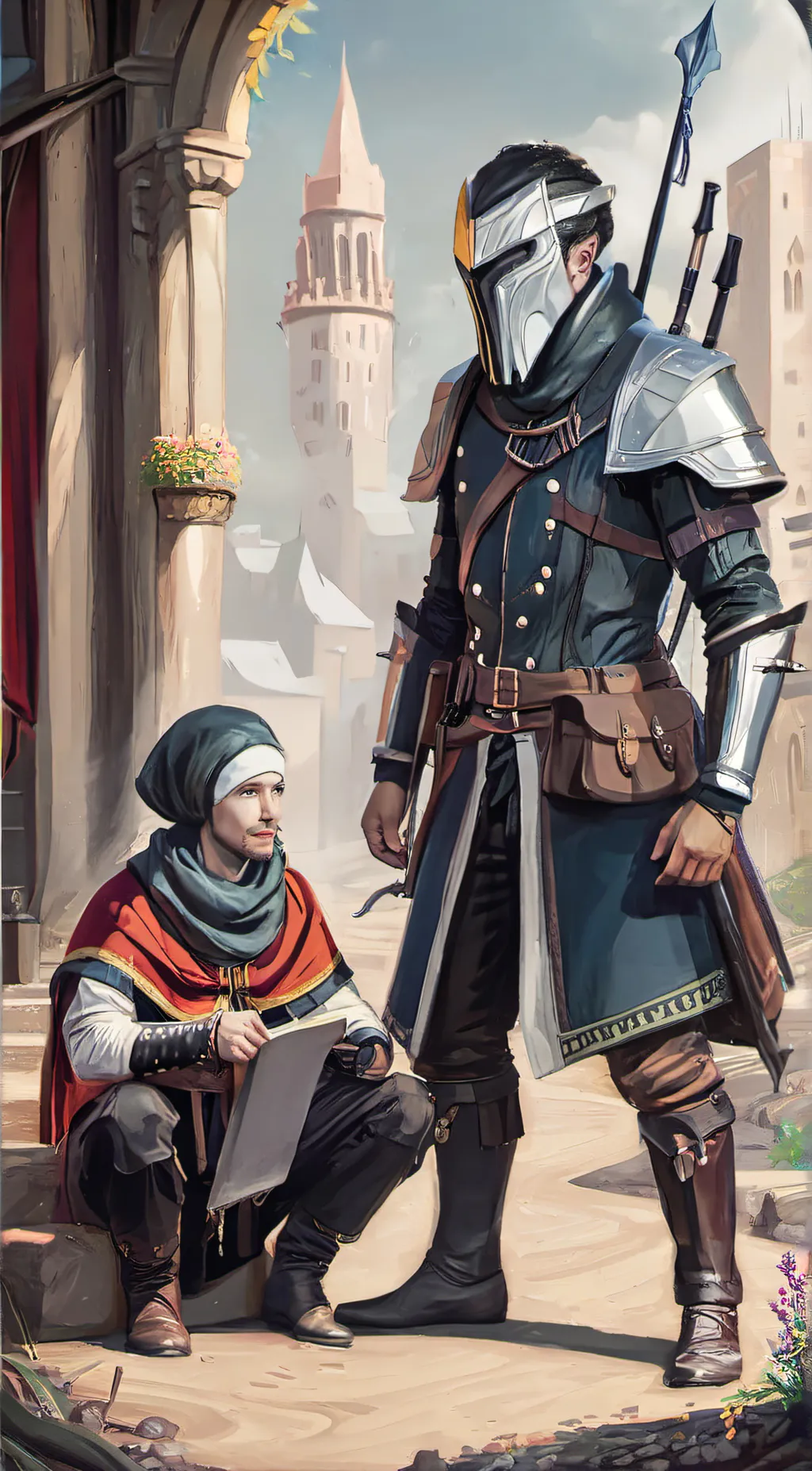 ai character: Piece and Ein background