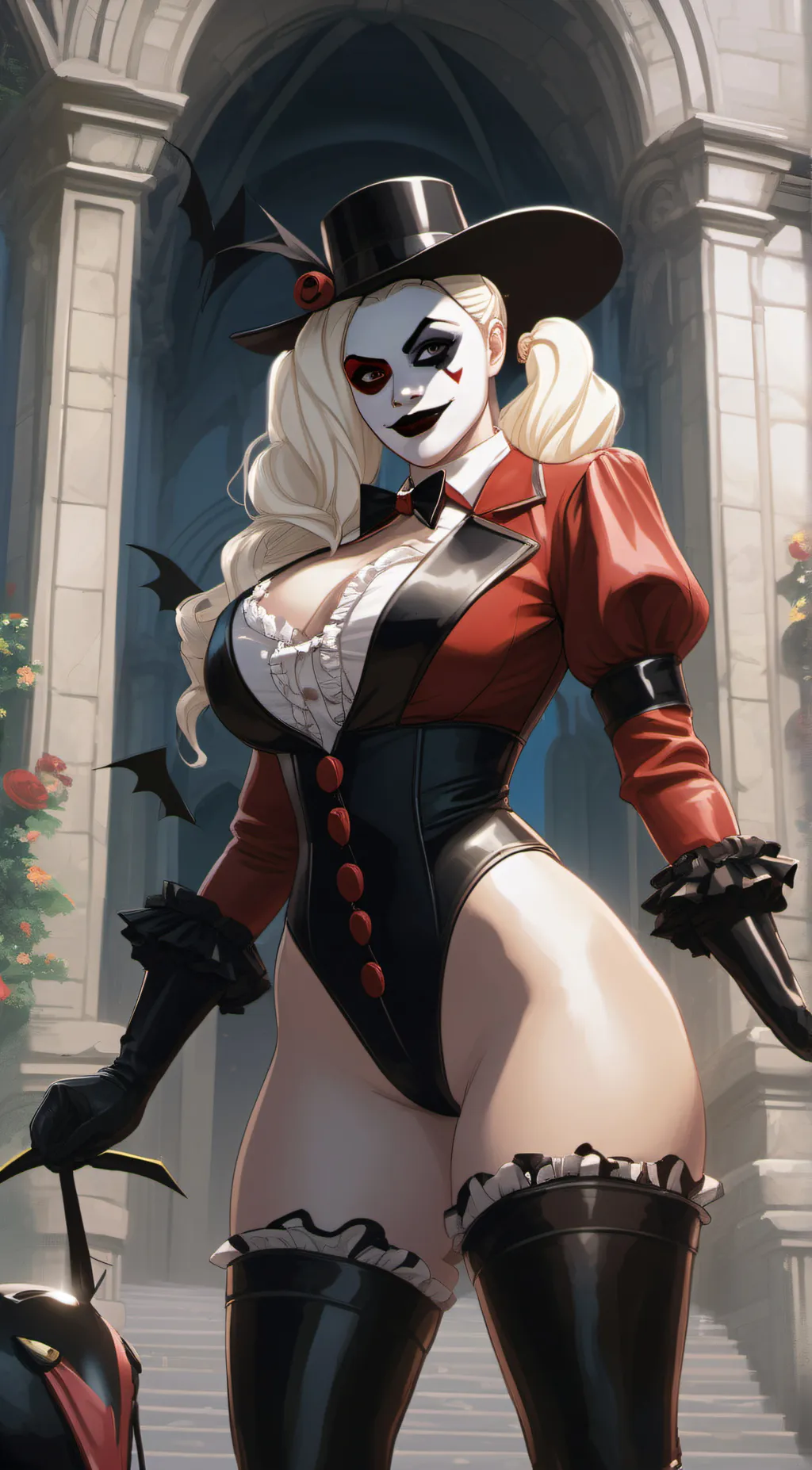 ai character: Harley Quinn background