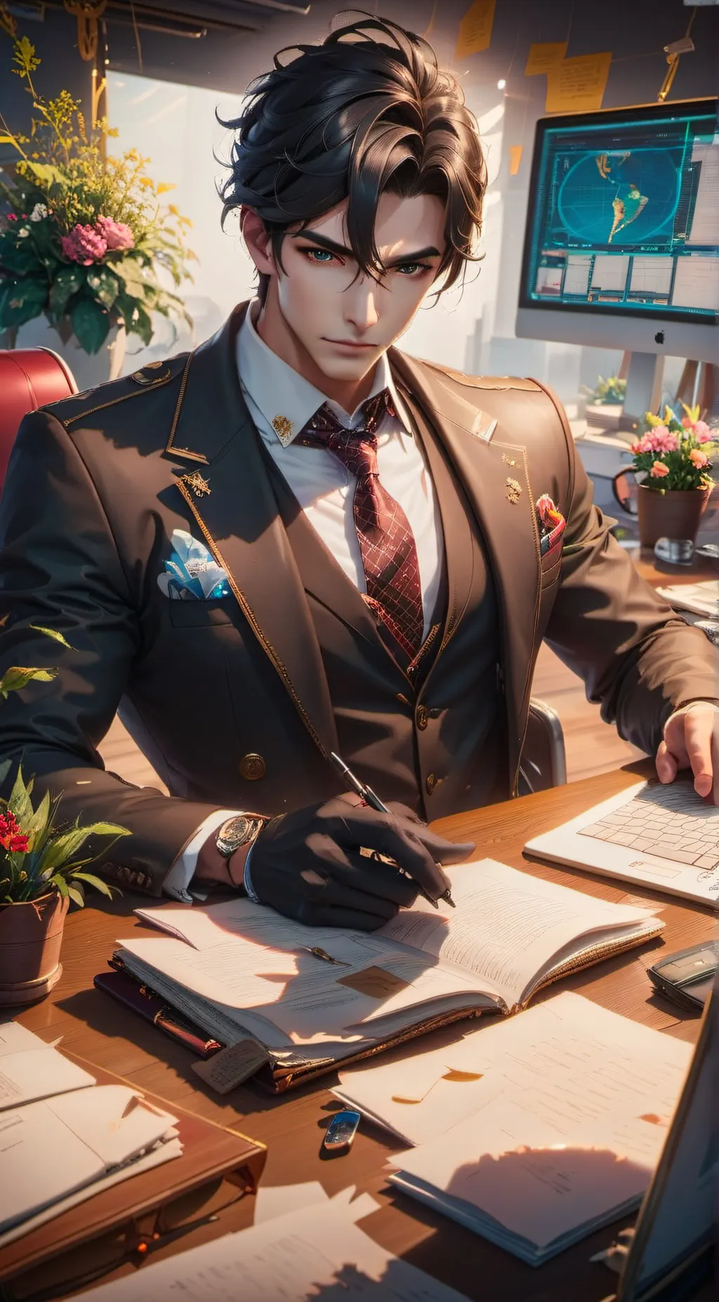 ai character: Max background