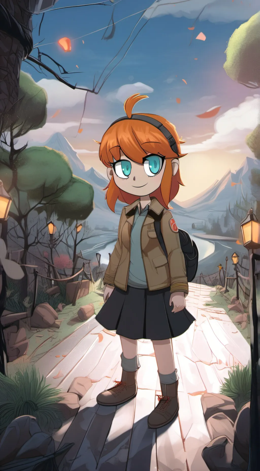 ai character: Elizabeth Afton 13 background