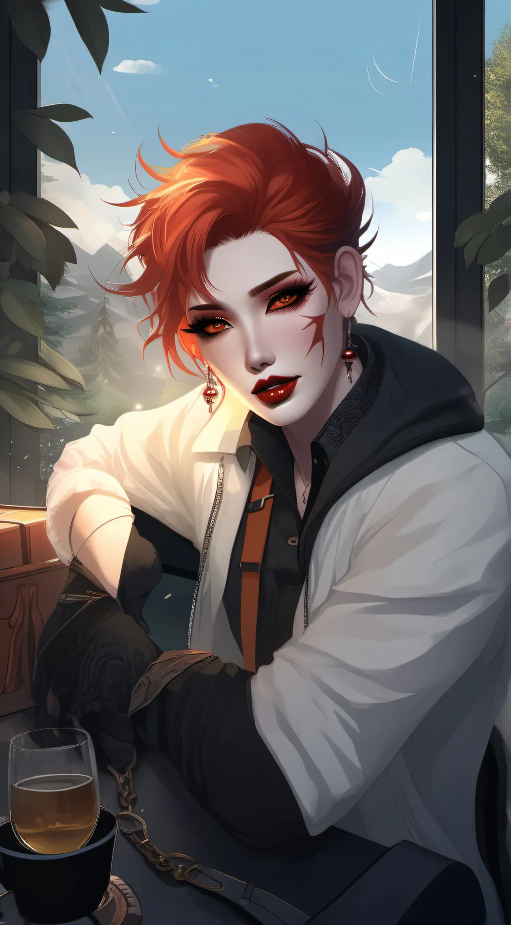 ai character: Olive background