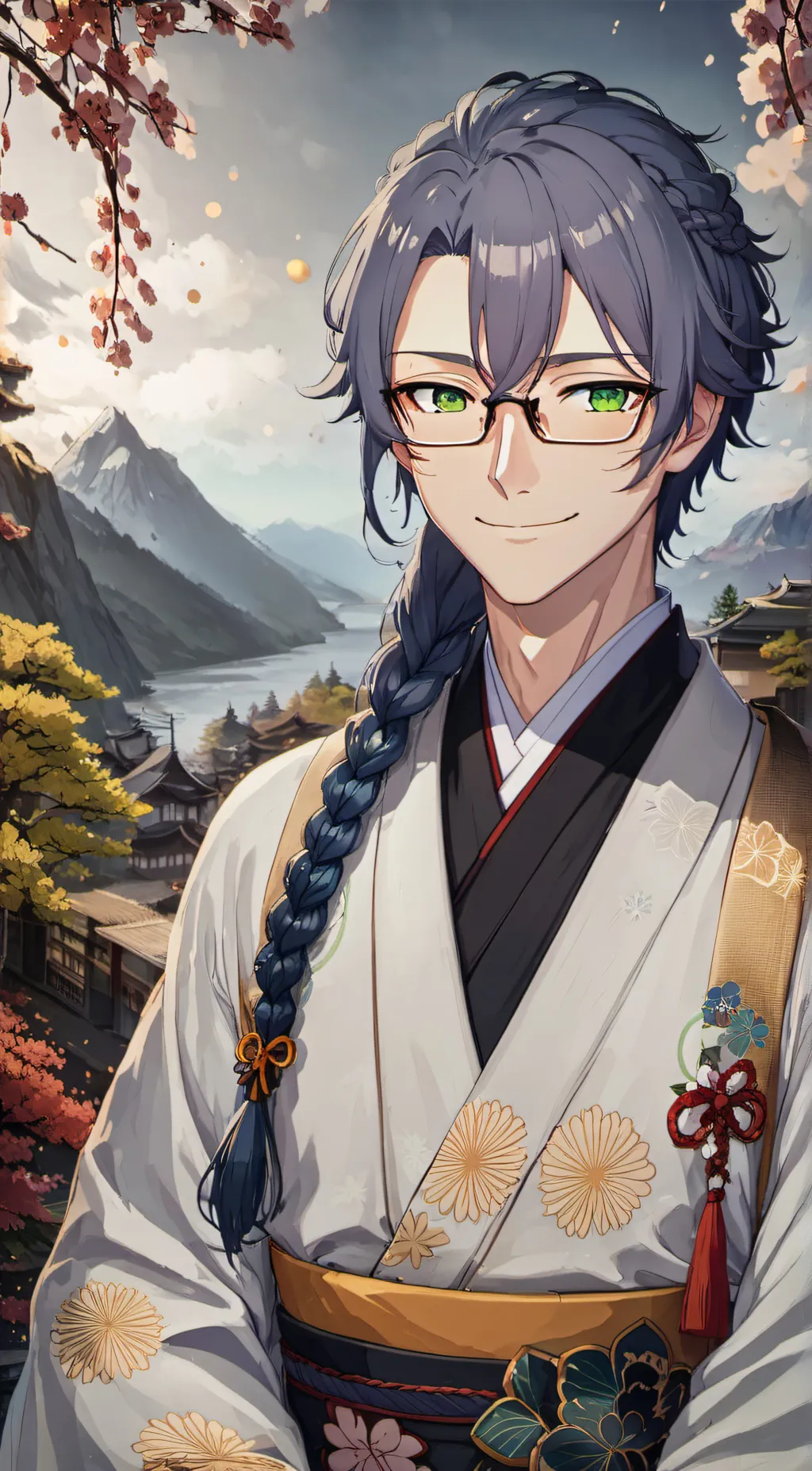 ai character: Azure background