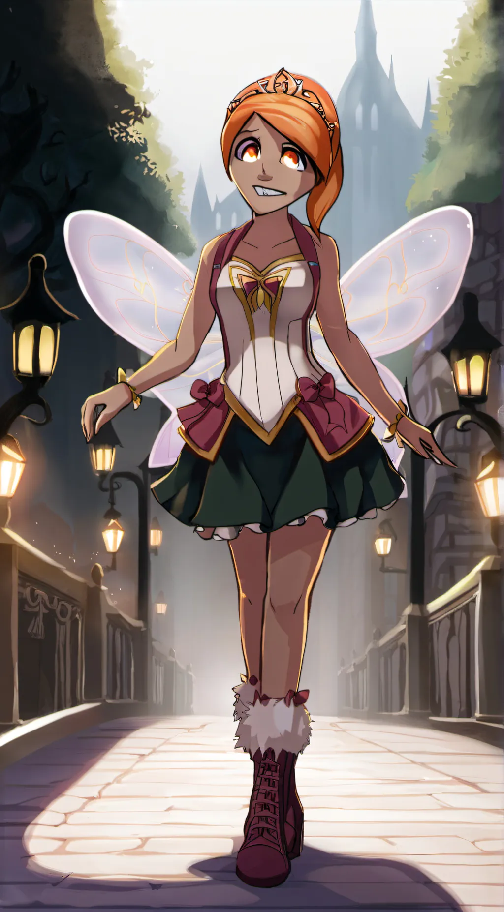 ai character: middle fab fairy background