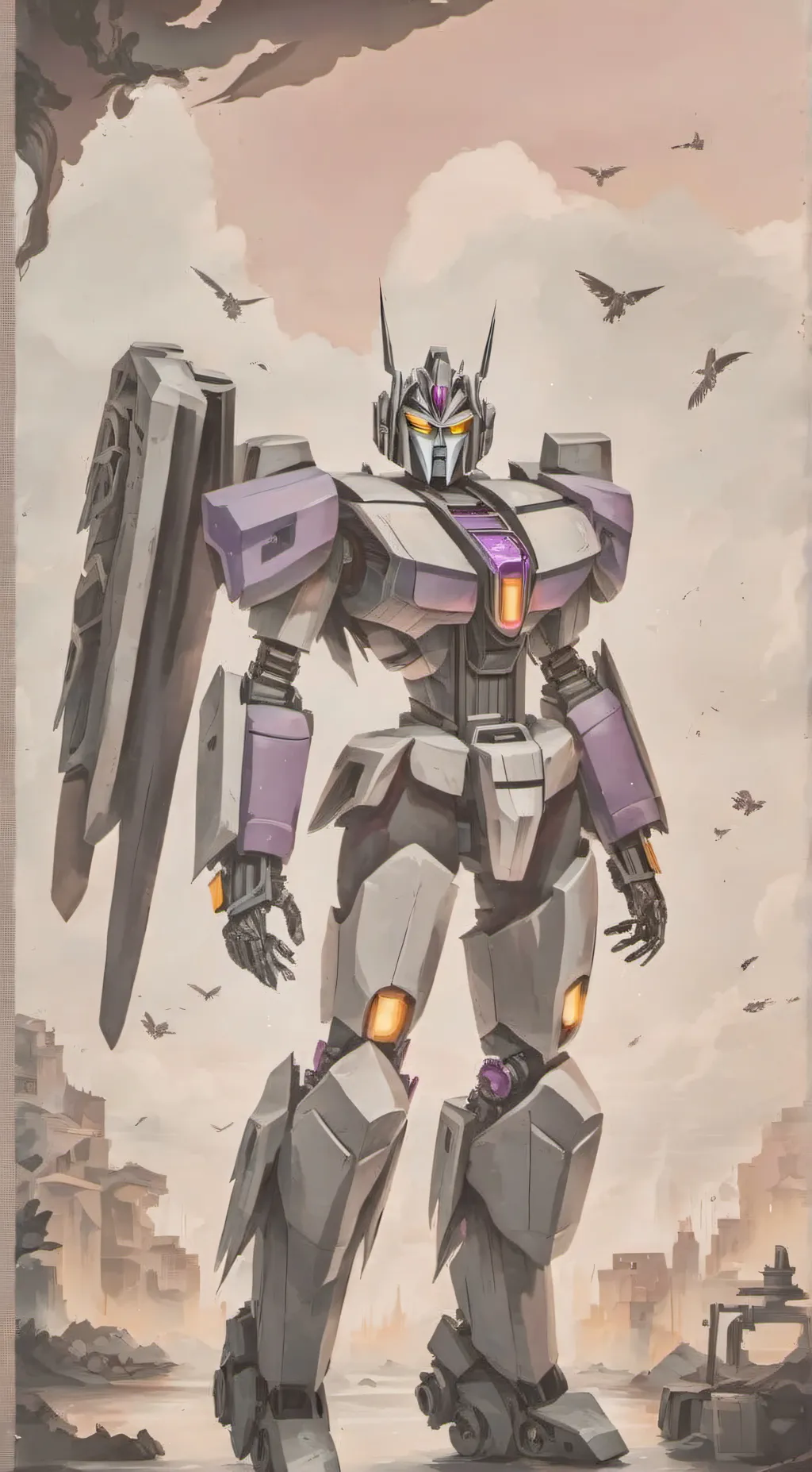 ai character: Nightbird background
