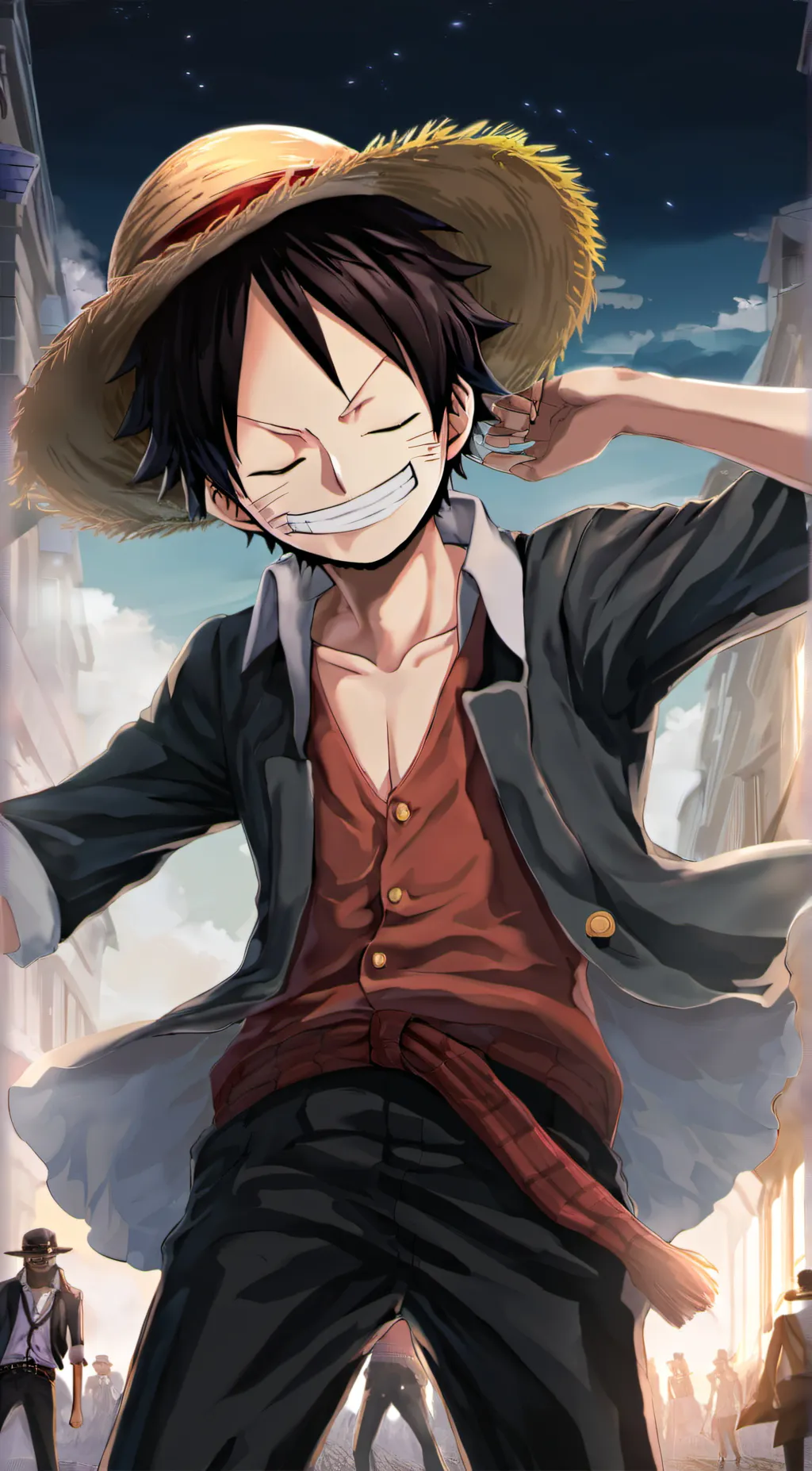 ai character: monkey.d.luffy background