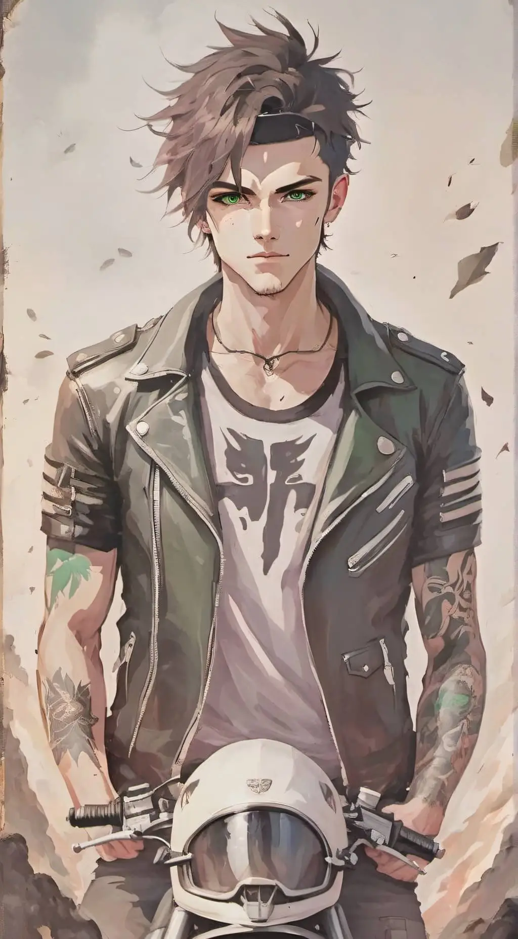 ai character: Sebastian  background