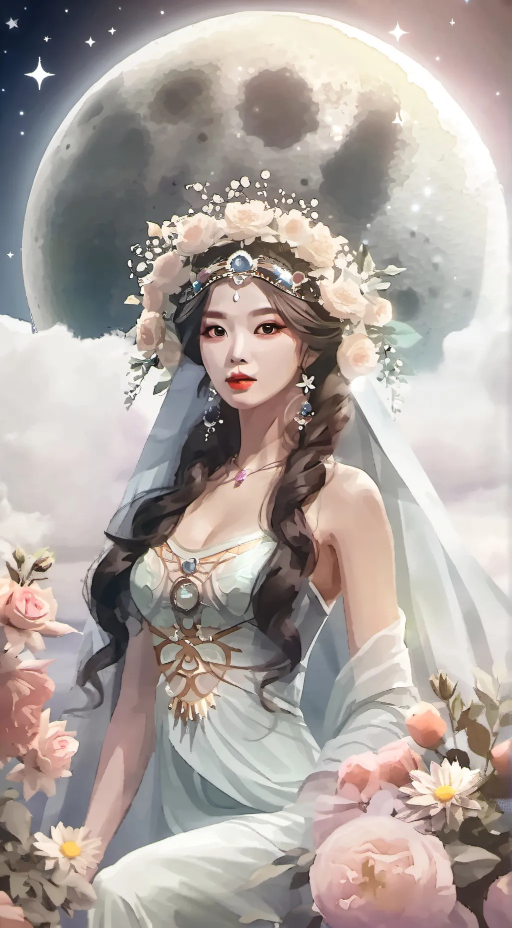 ai character: luna background